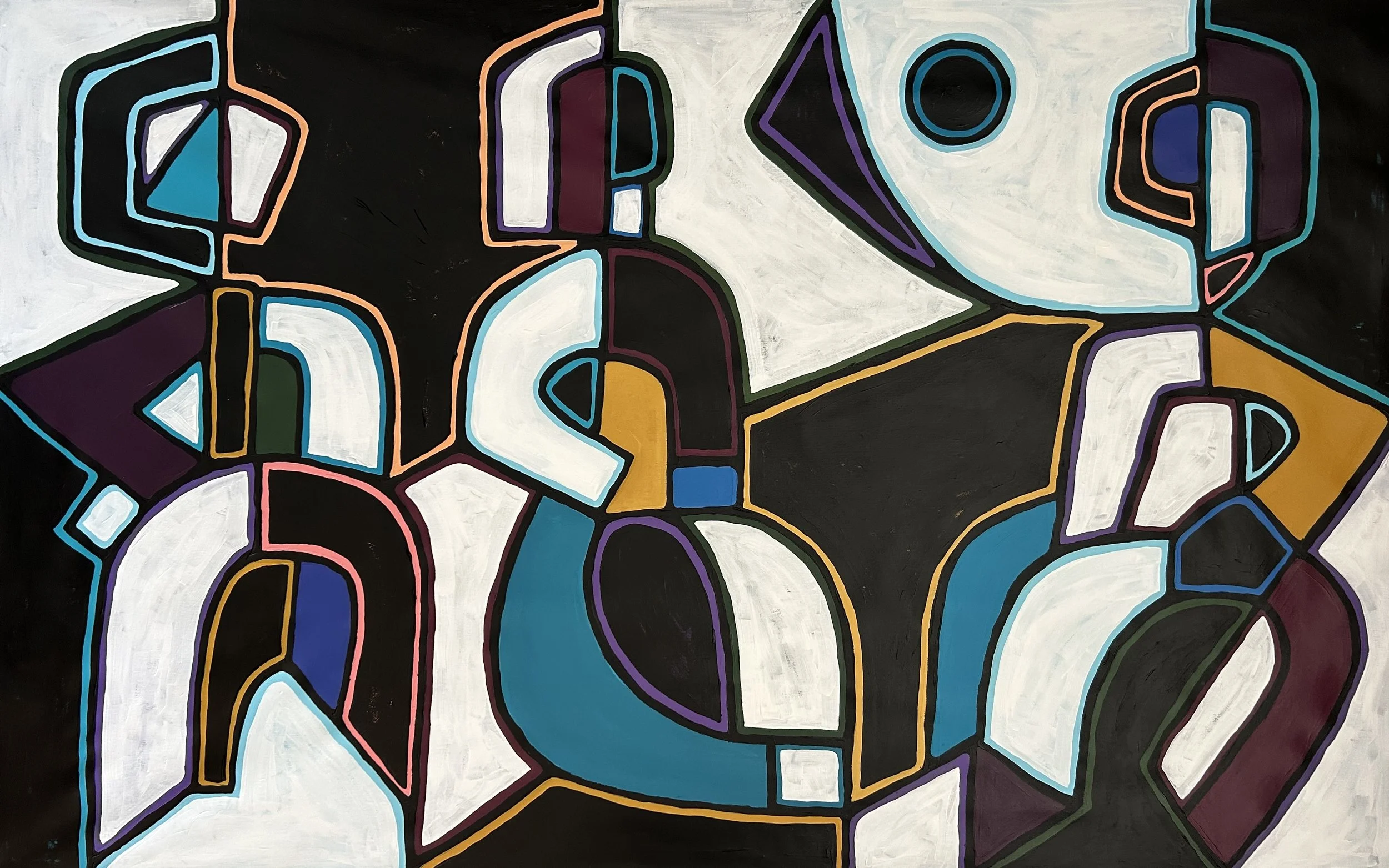 The Moon Never Forgets (160x100cm) Acrylic on canvas