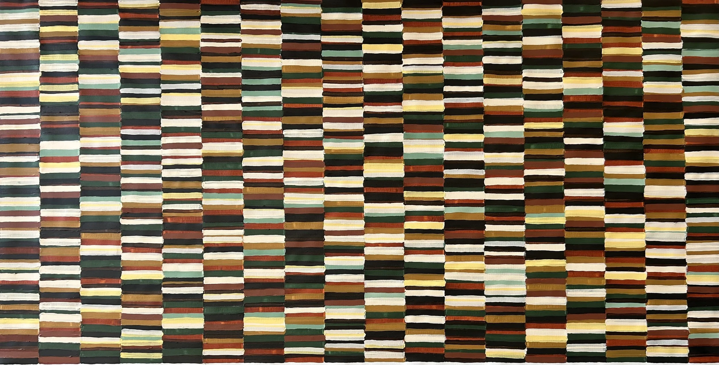 Reading Between the Lines (180x90cm) Acrylic on canvas