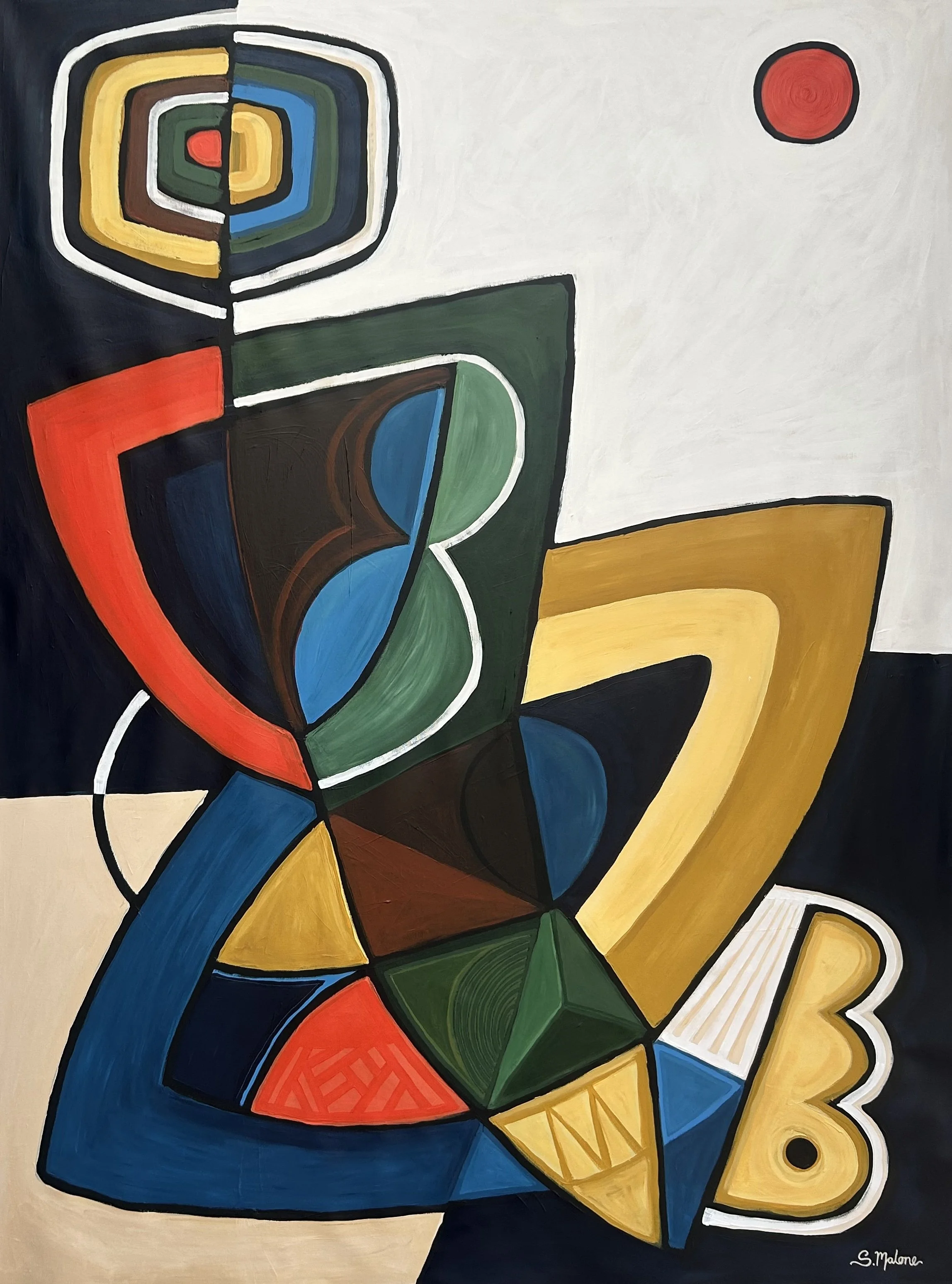 A Moment of Reflection (160x120cm) Acrylic on canvas