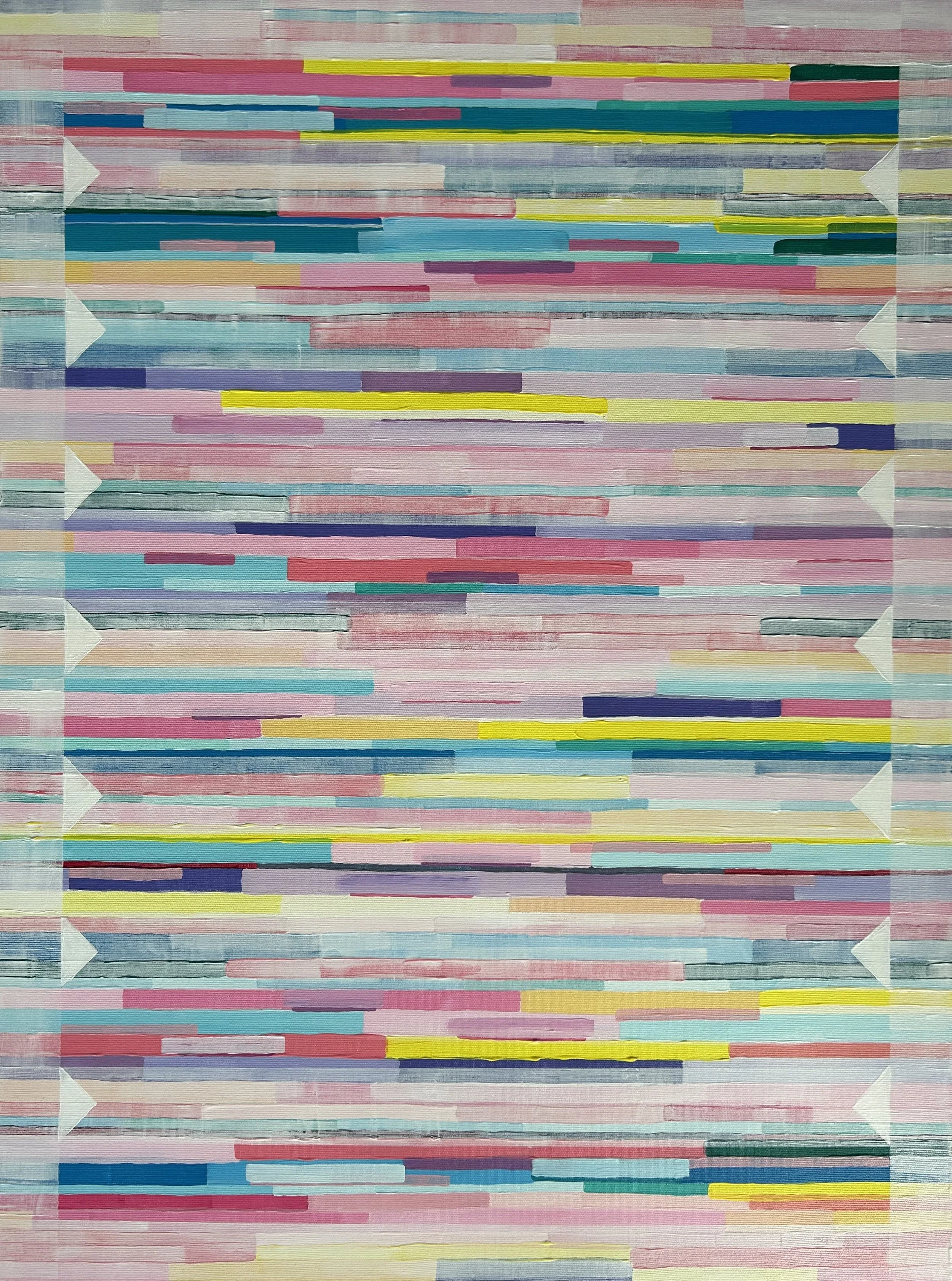 Beyond the Lines 3 (80x60cm) Acrylic on canvas