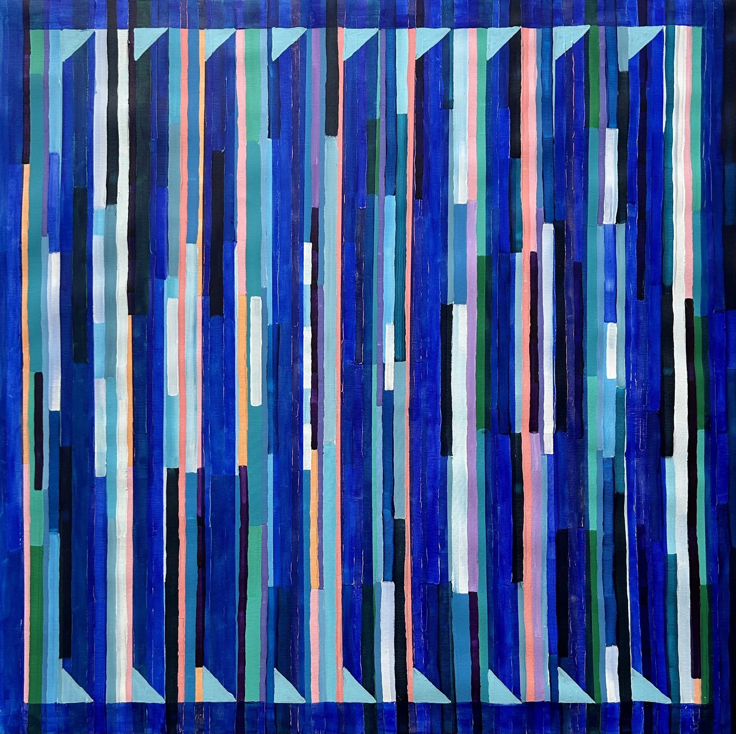 Beyond the Lines (95x95cm) Acrylic on canvas
