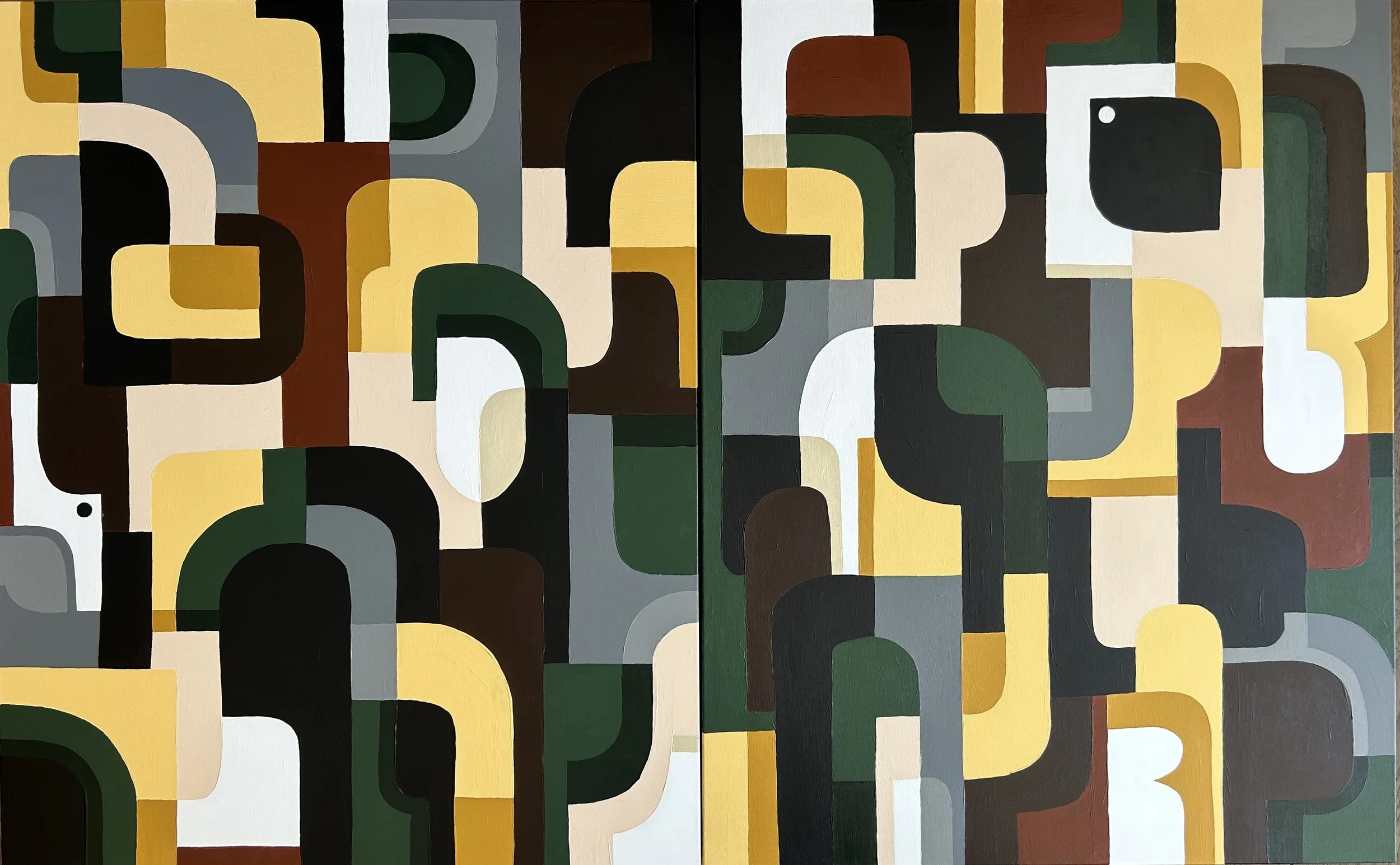 🔴 Returning to Natural Fusion (160x100cm) Acrylic on canvas