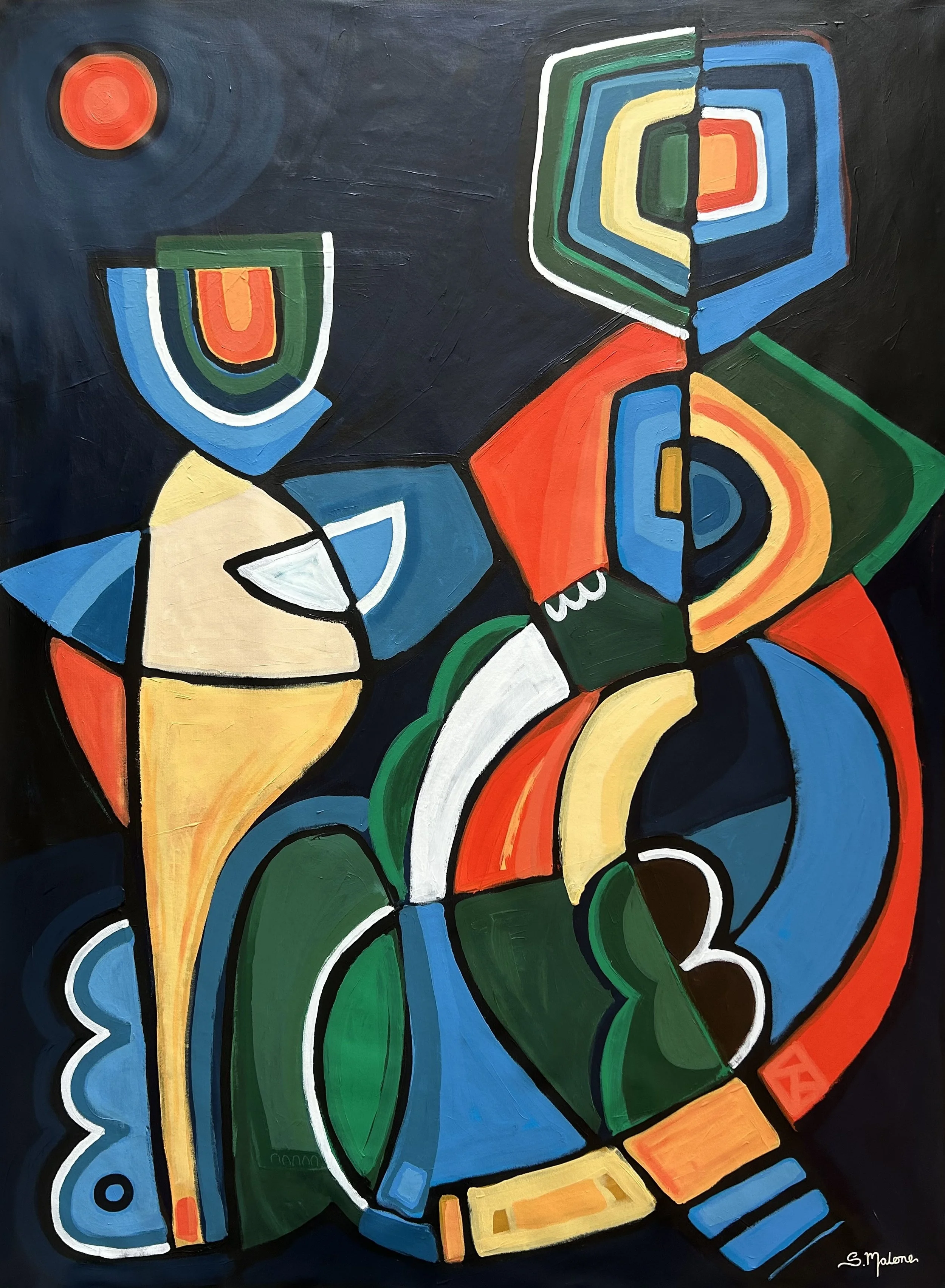 The Negotiation (160x120cm) Acrylic on canvas