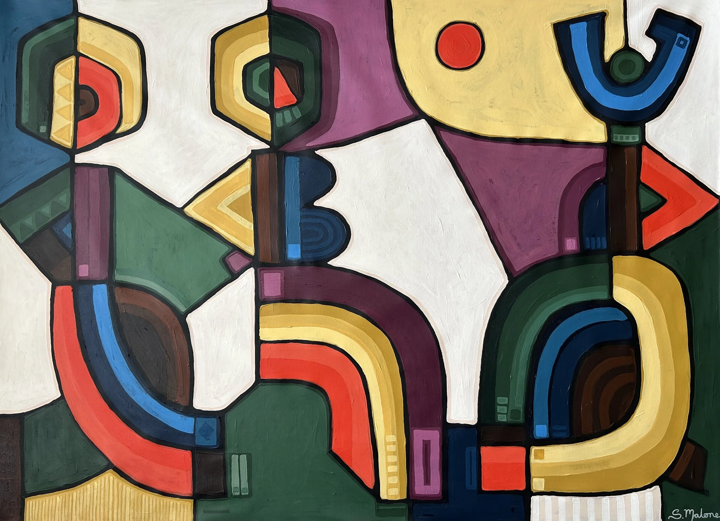 🔴 Voices Unheard (130x95cm) Acrylic on canvas