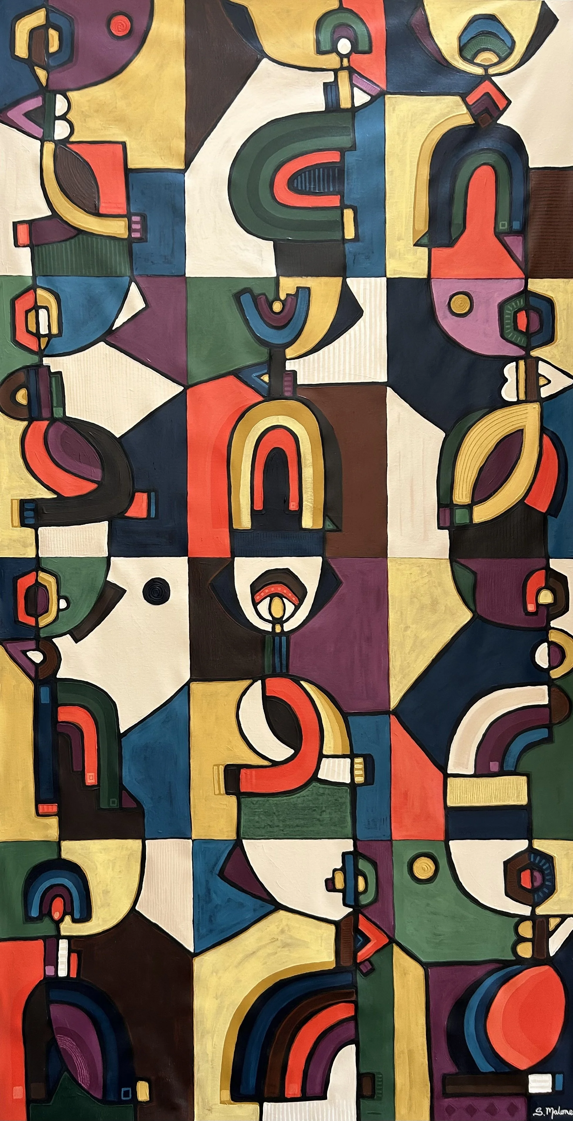 Built To Move (179x193cm) Acrylic on canvas