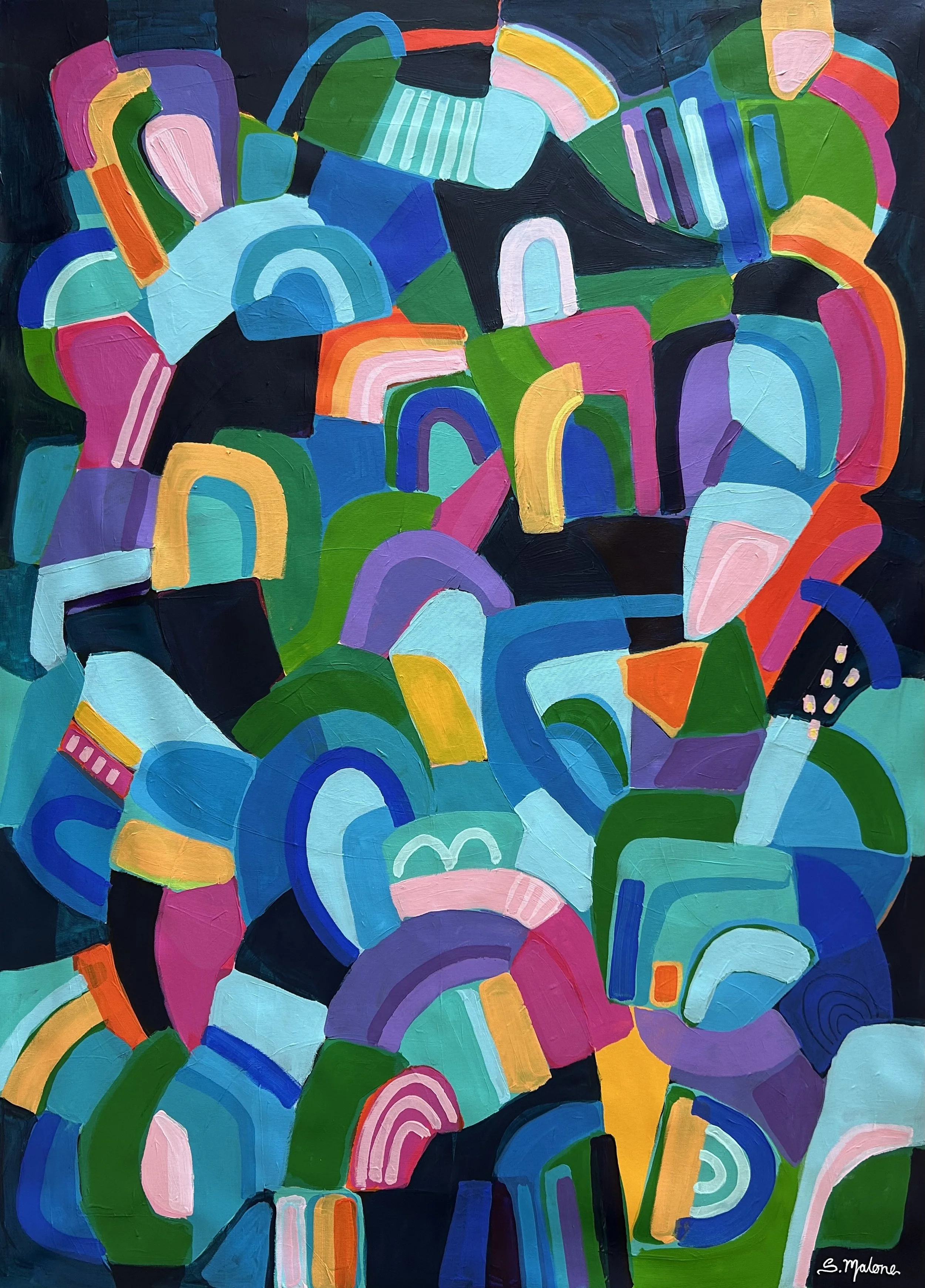 Change the Tempo (130x94cm) Acrylic on canvas