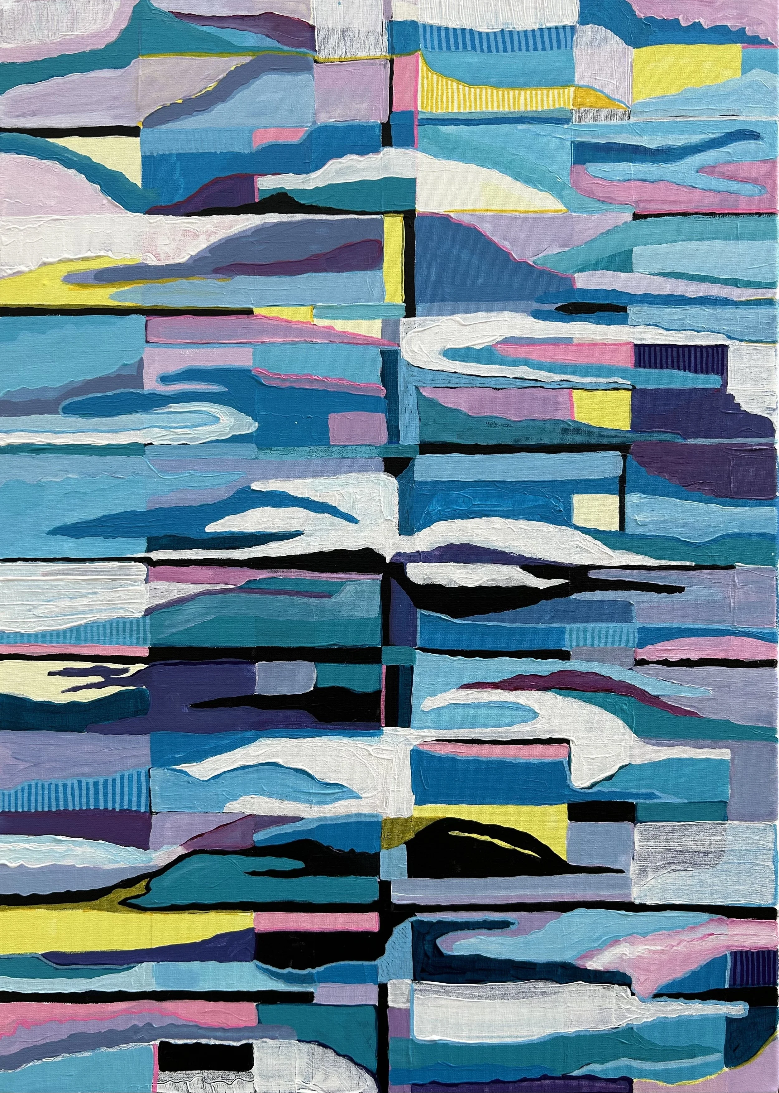 🔴 Harmony 2 (50x70cm) Acrylic on canvas,