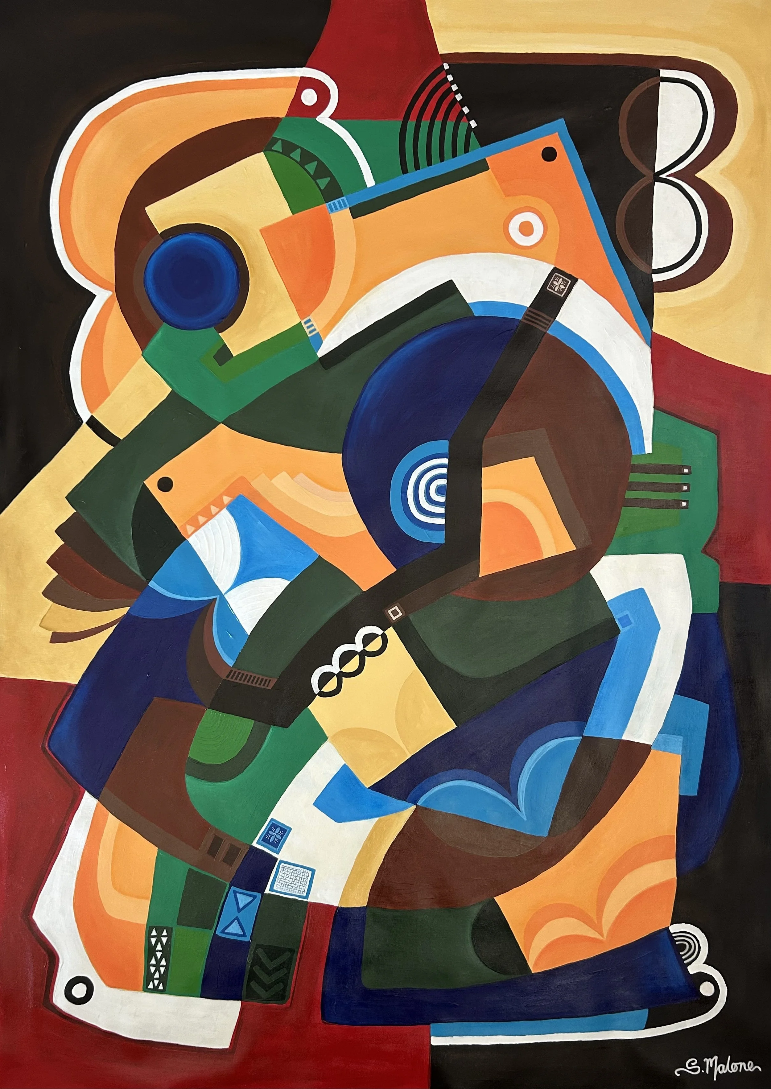 The Bass Line (132x94cm) Acrylic on canvas
