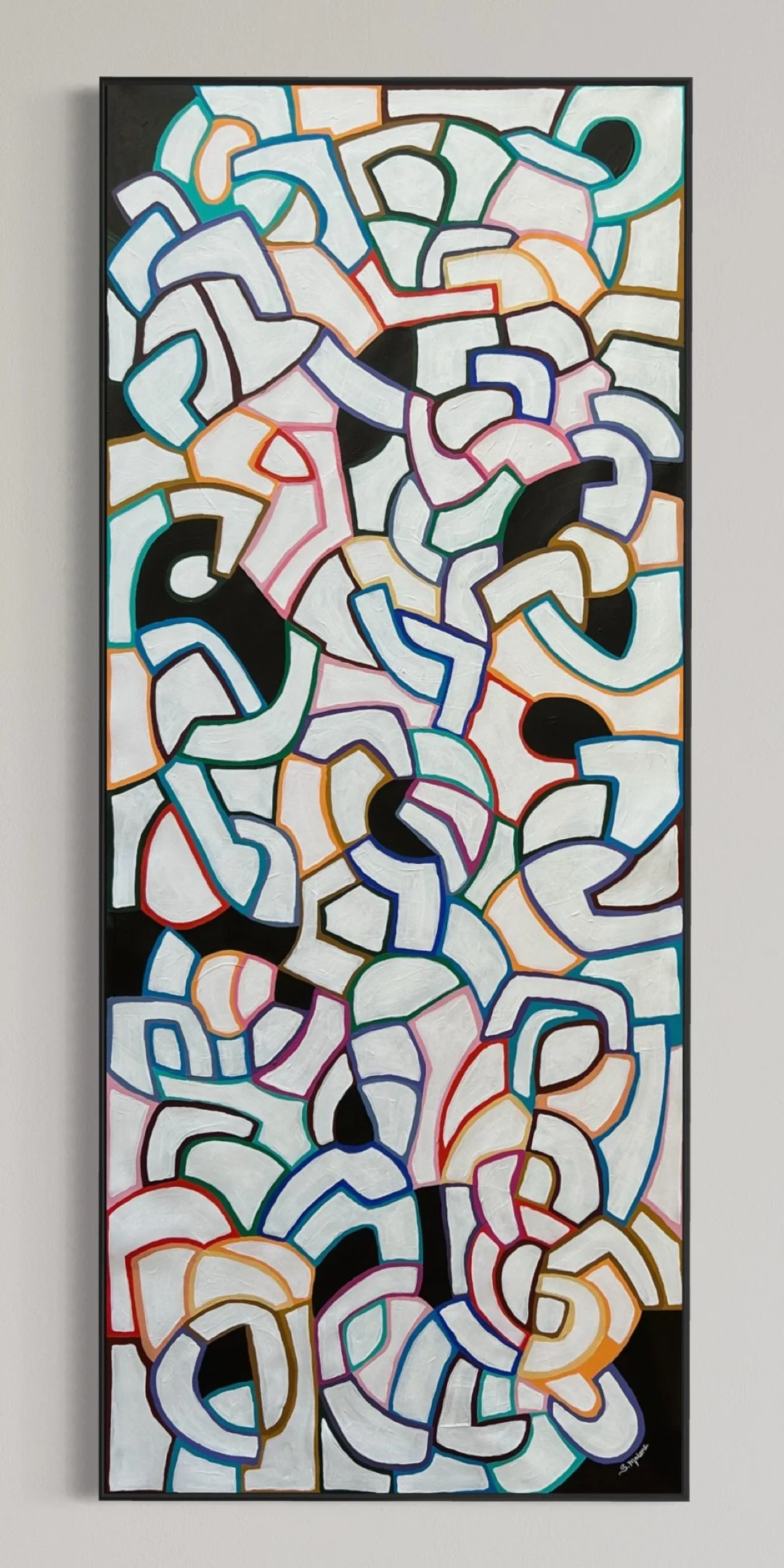 🔴 Locked in the Moment (170x70cm) Acrylic on canvas