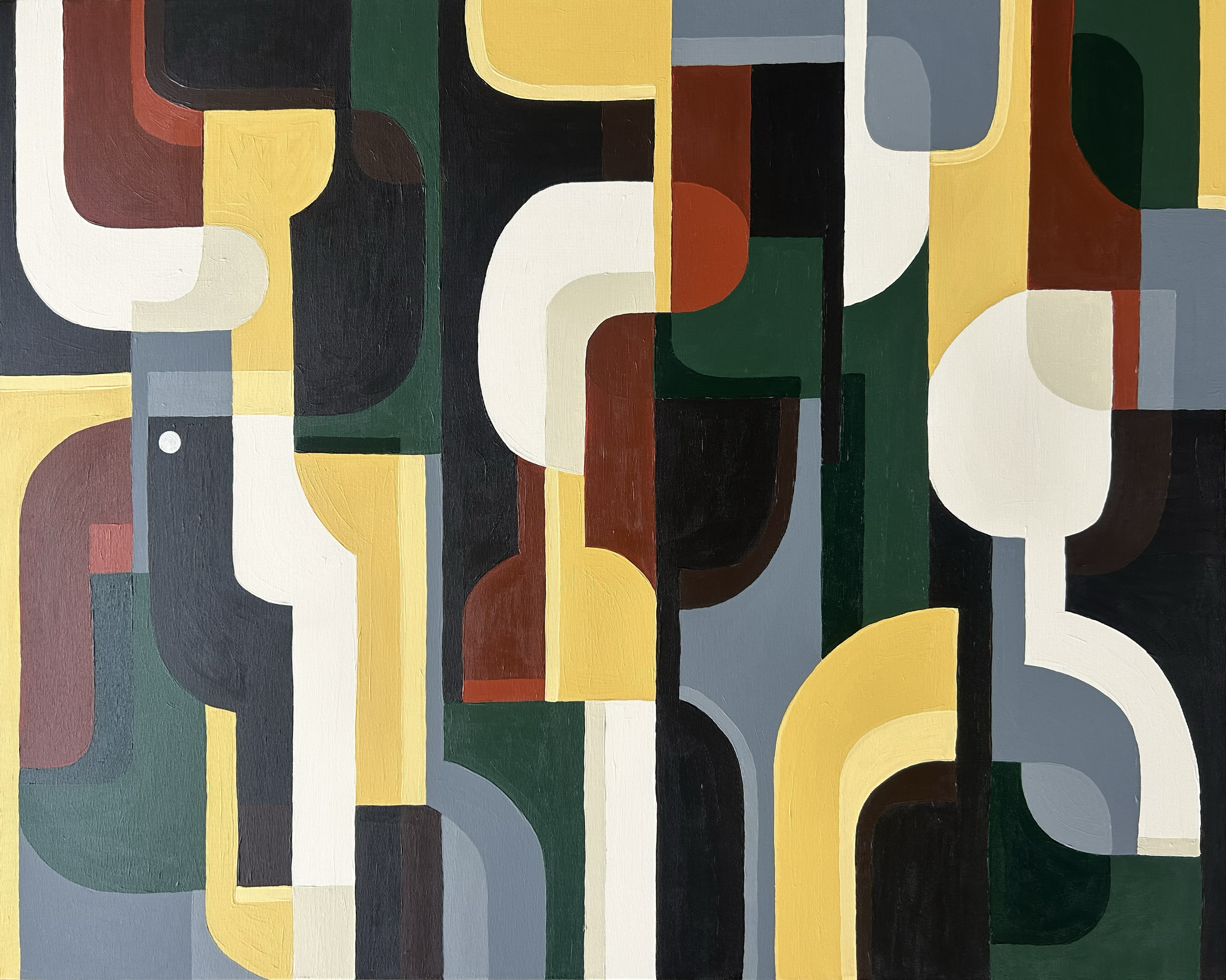 🔴 Natural Fusion (80x100cm) Acrylic on canvas