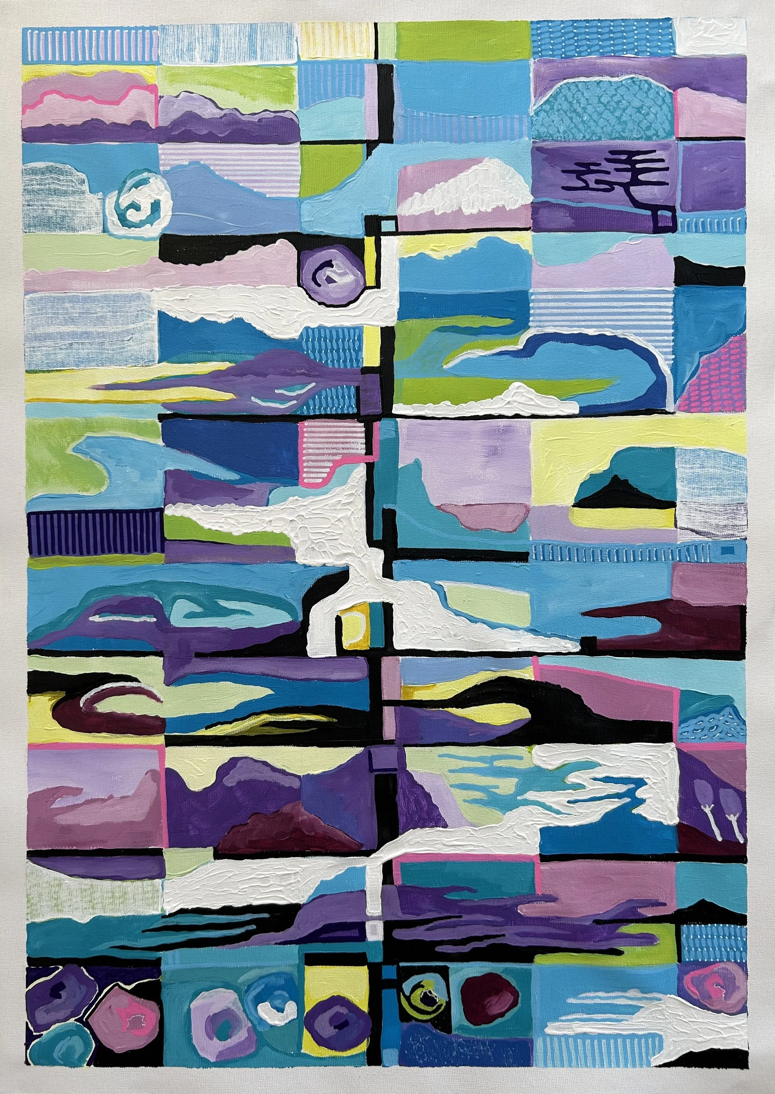 Harmony 4 (45x65cm) Acrylic on canvas
