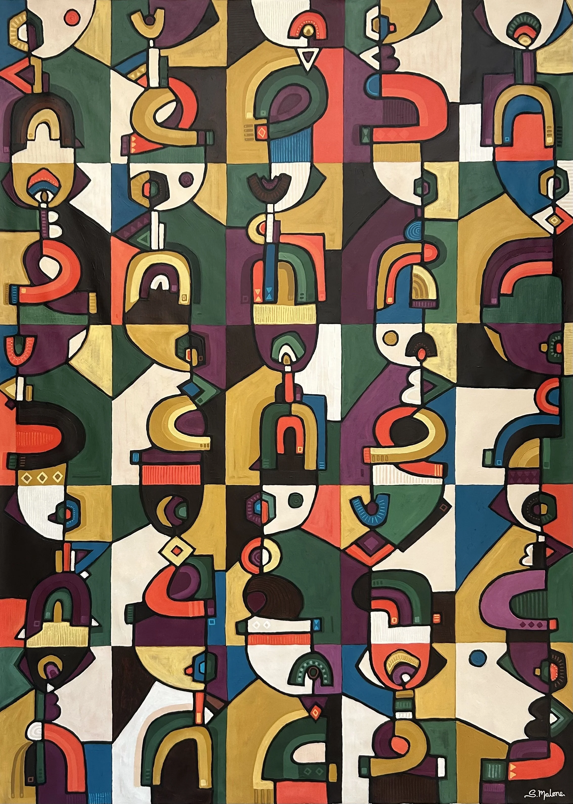 And Still We Dance (180x130cm) Acrylic on canvas