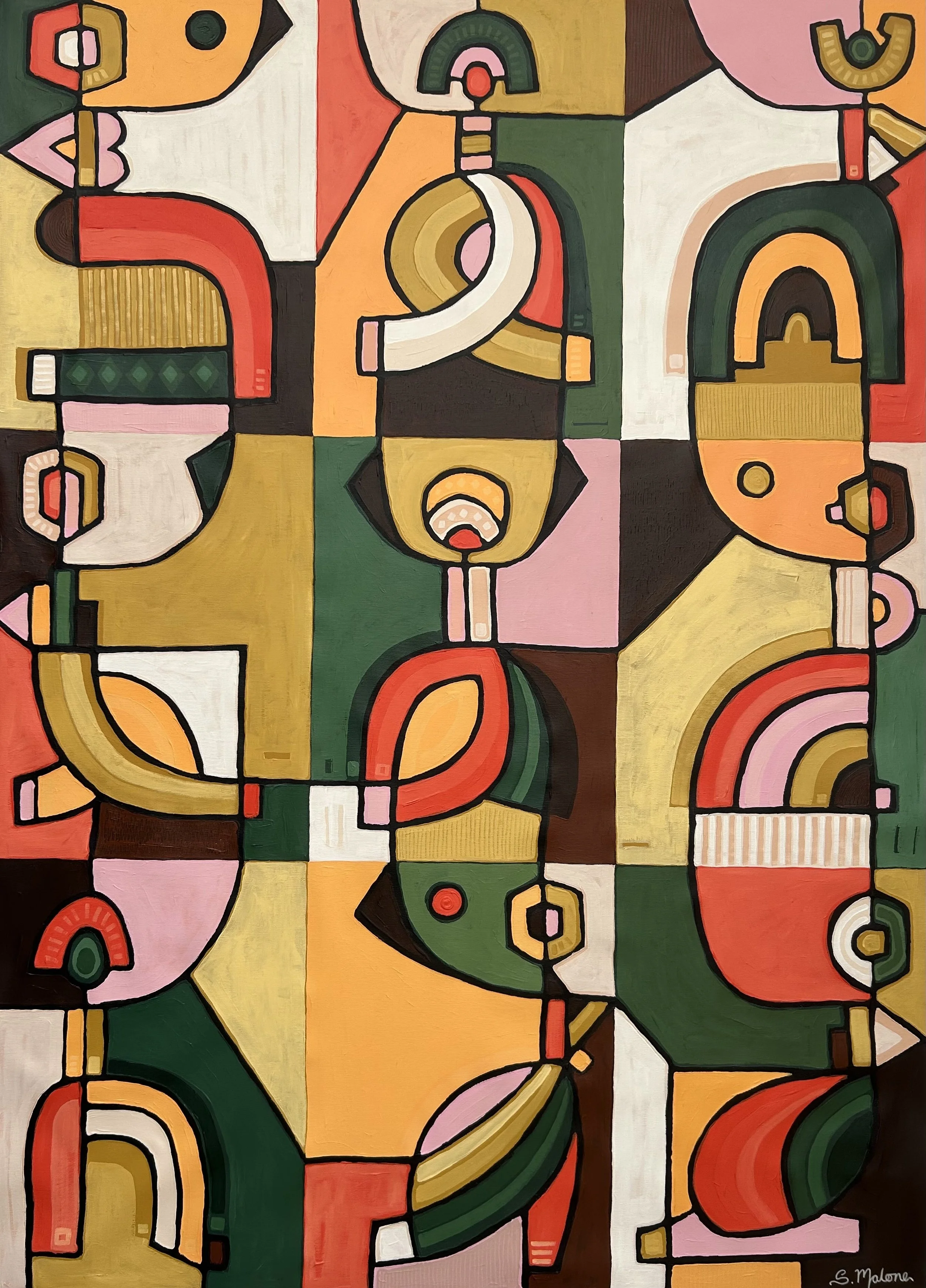 The Rhythm Remains (130x94cm) Acrylic on canvas
