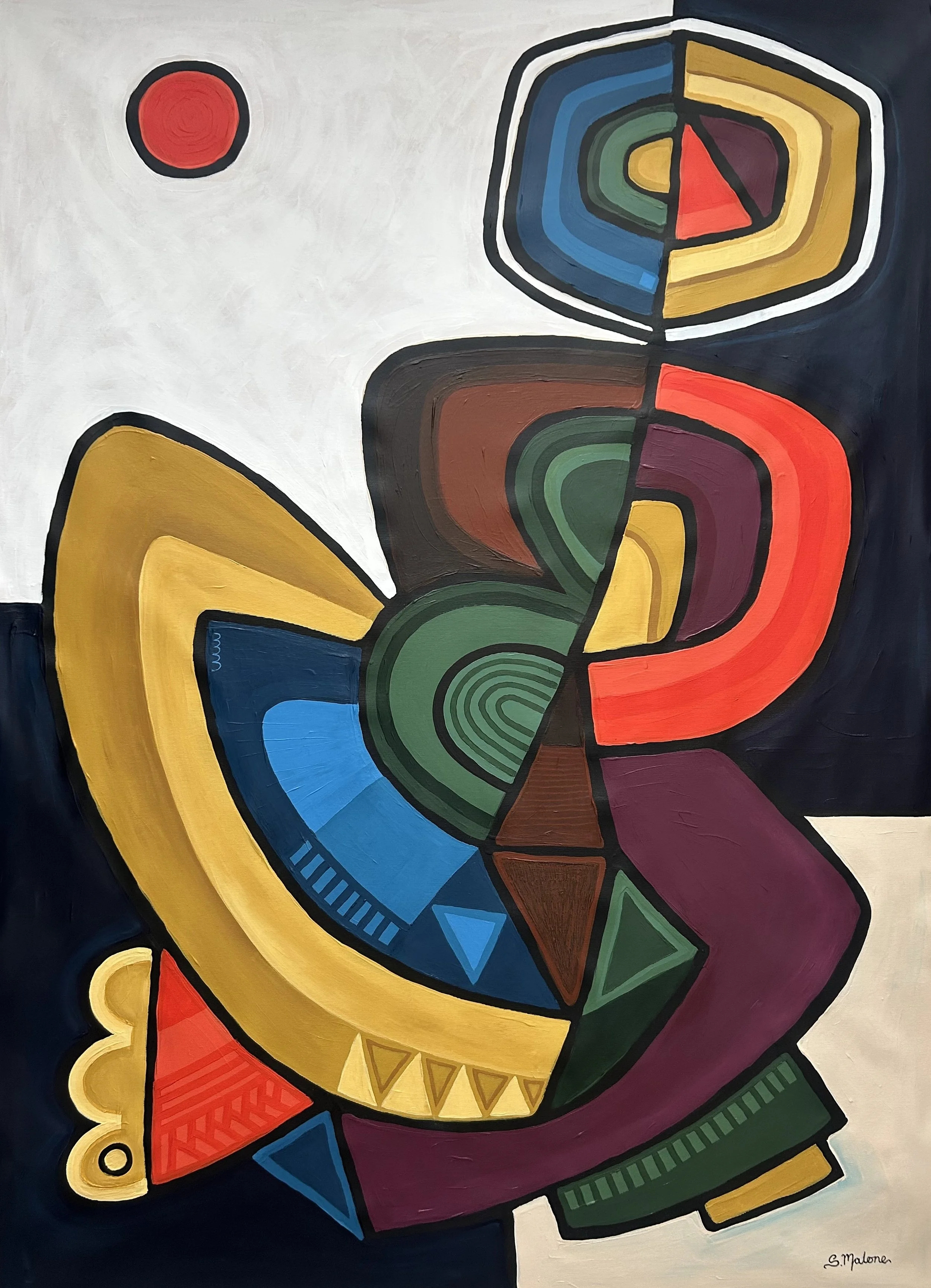A Moment in Time (130x94cm) Acrylic on canvas