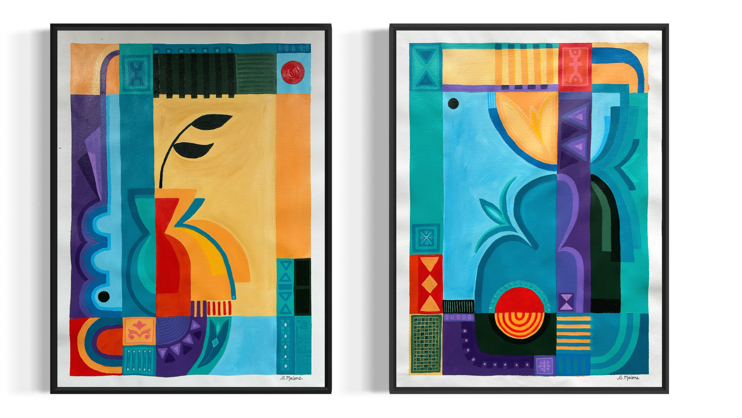 Where the Sun Meets the Sea (61x90cm) Acrylic on canvas