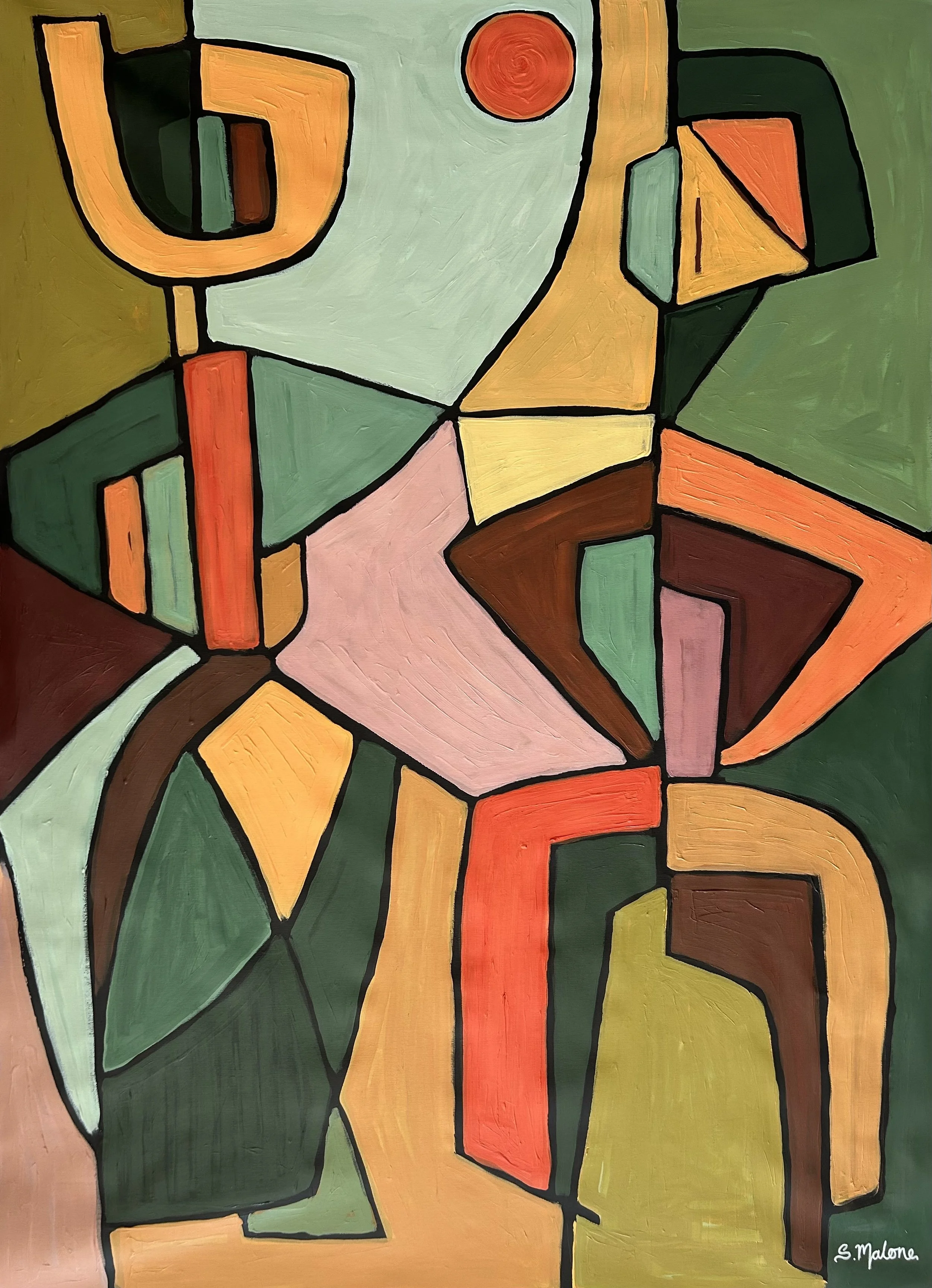 The Encounter (130x94cm) Acrylic on canvas