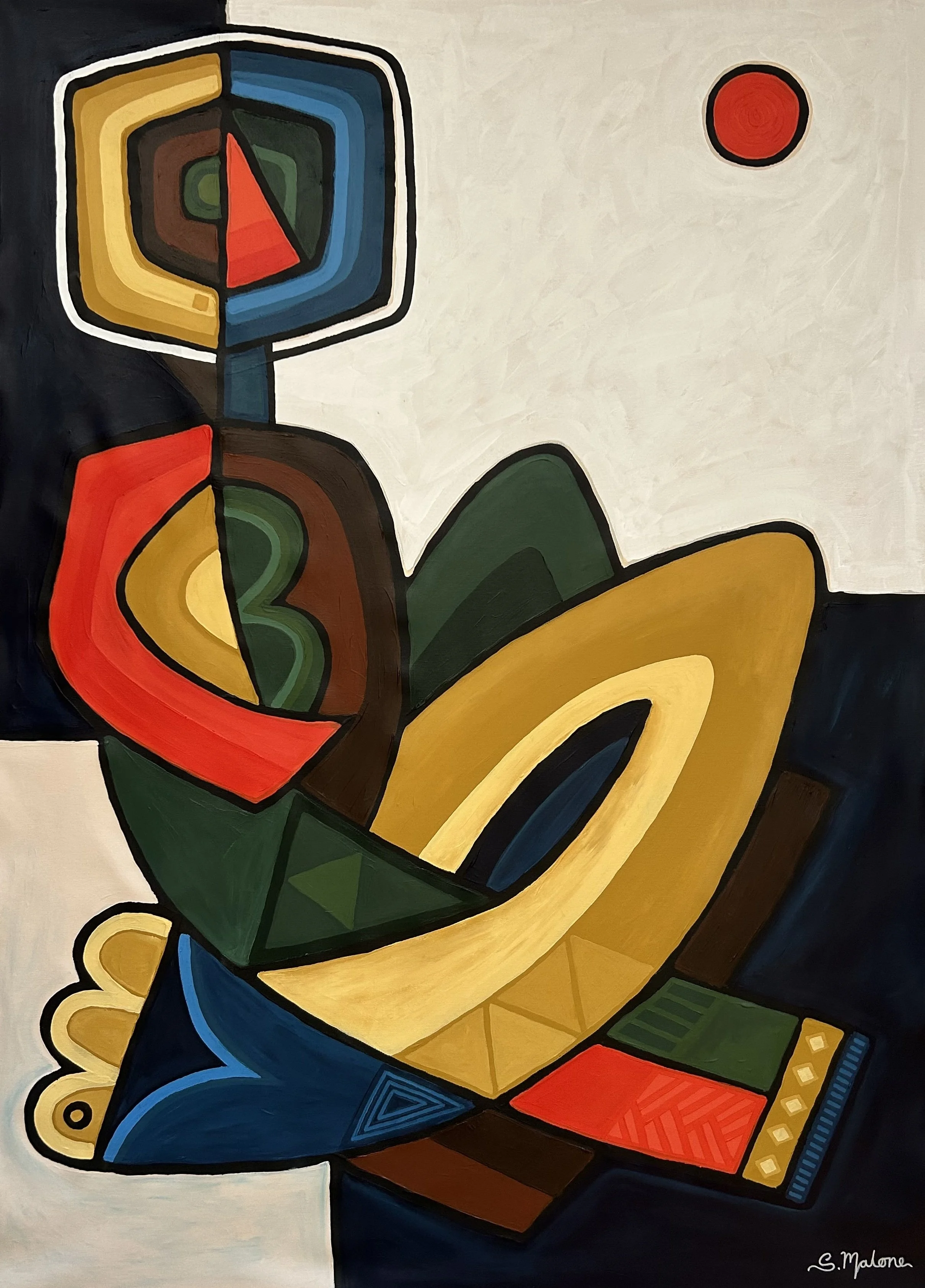 A Quiet Moment (130x94cm) Acrylic on canvas