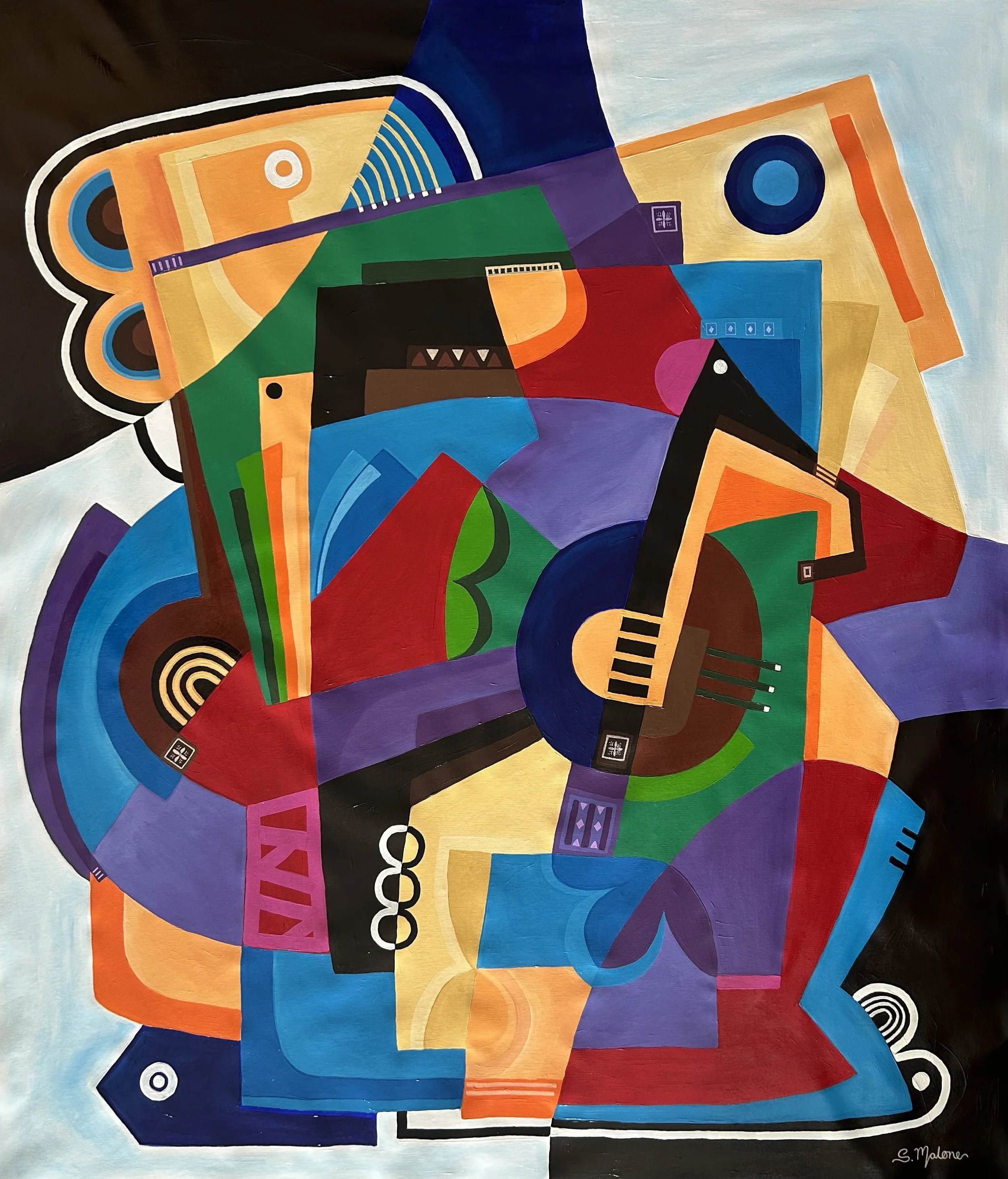 Groove Is in the Art (140x120cm) Acrylic on canvas