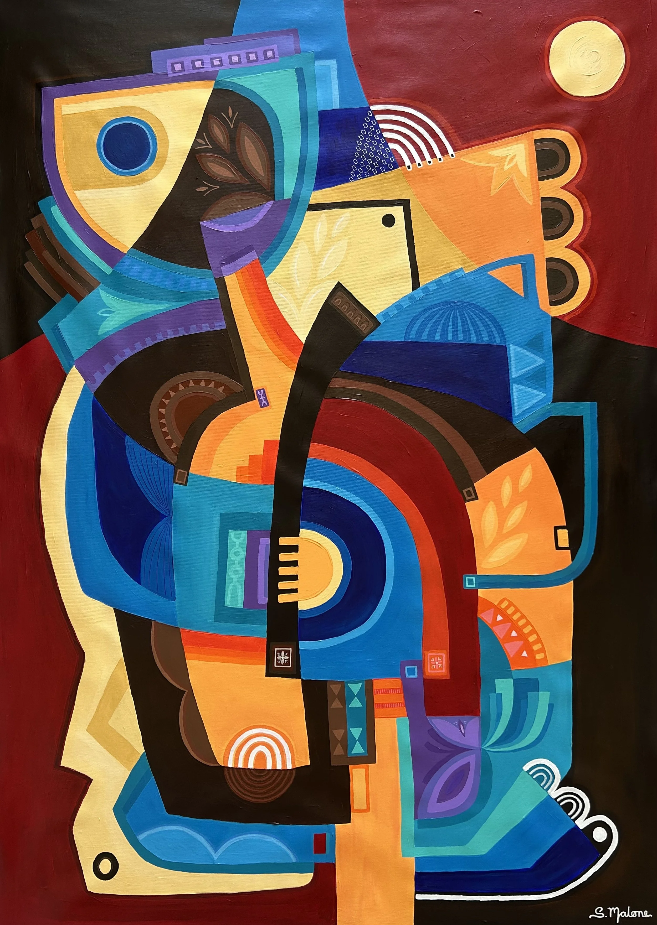 What the Moon Forgot (130x94cm) Acrylic on canvas
