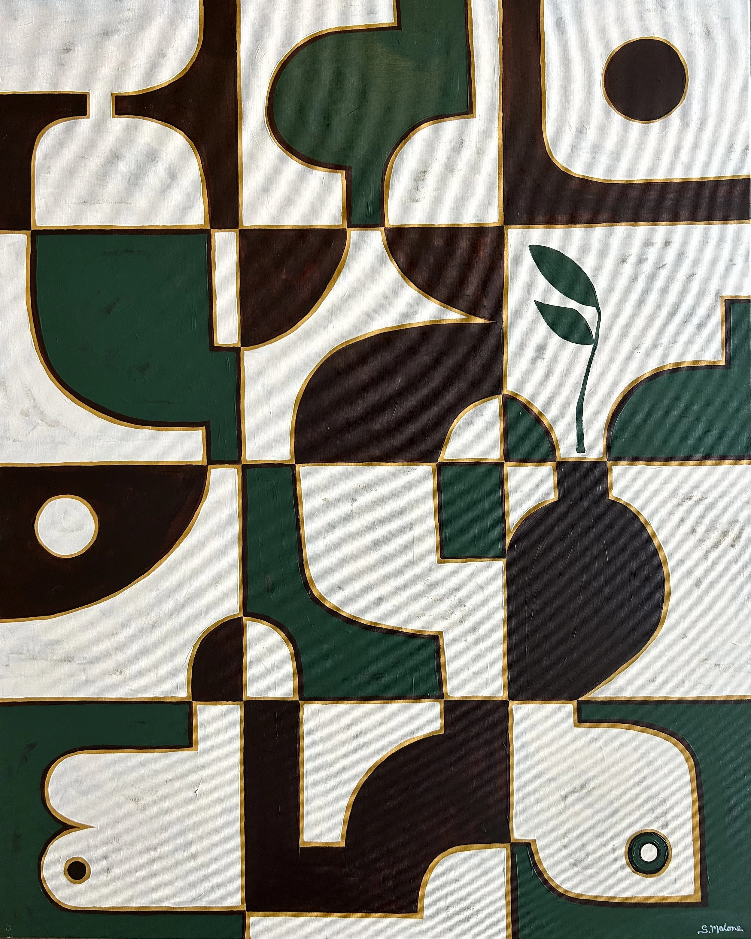 Pass the Olive Branch (100x70cm) Acrylic on canvas