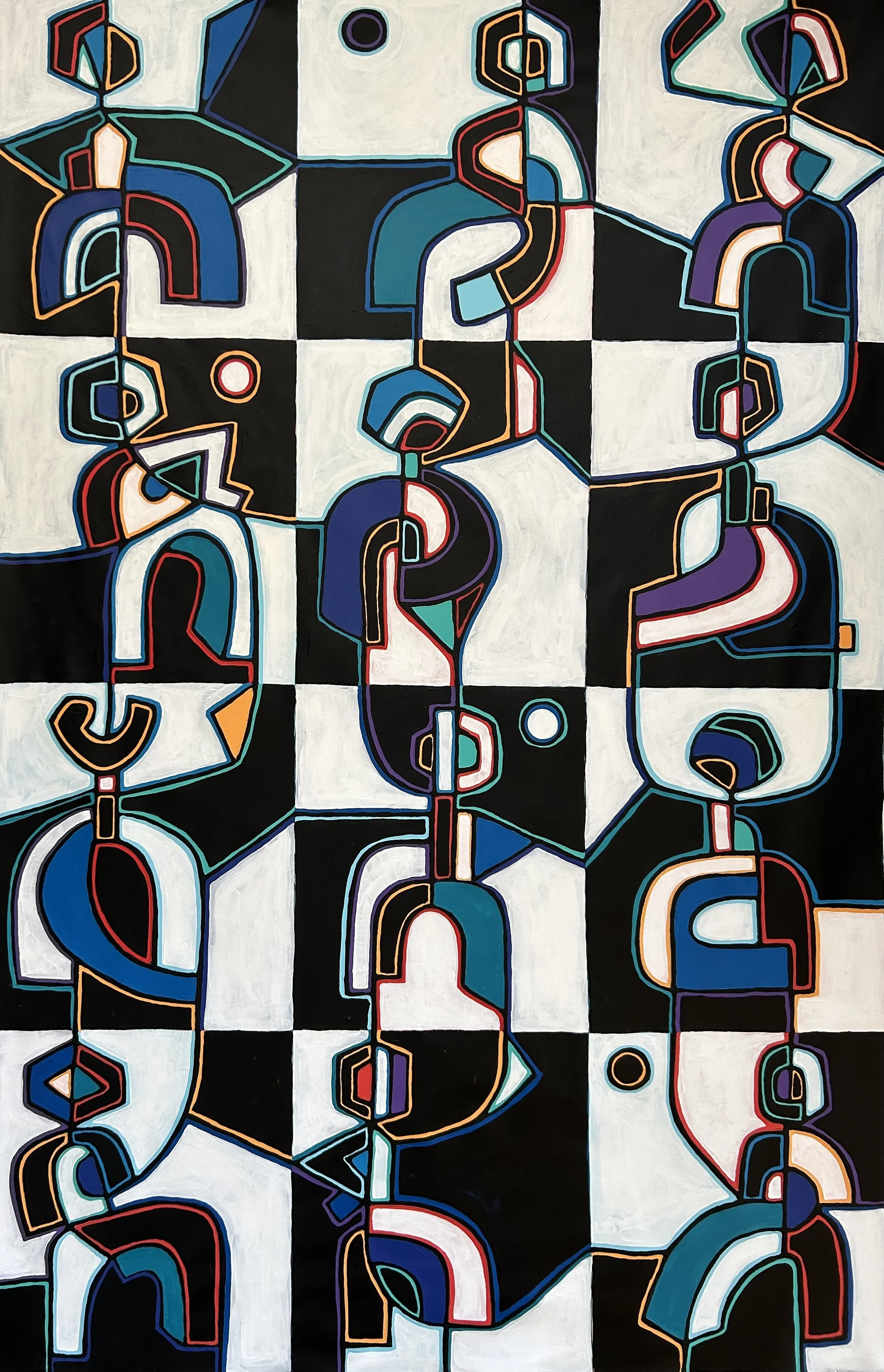 The Dances Goes On (180x116cm) Acrylic on canvas