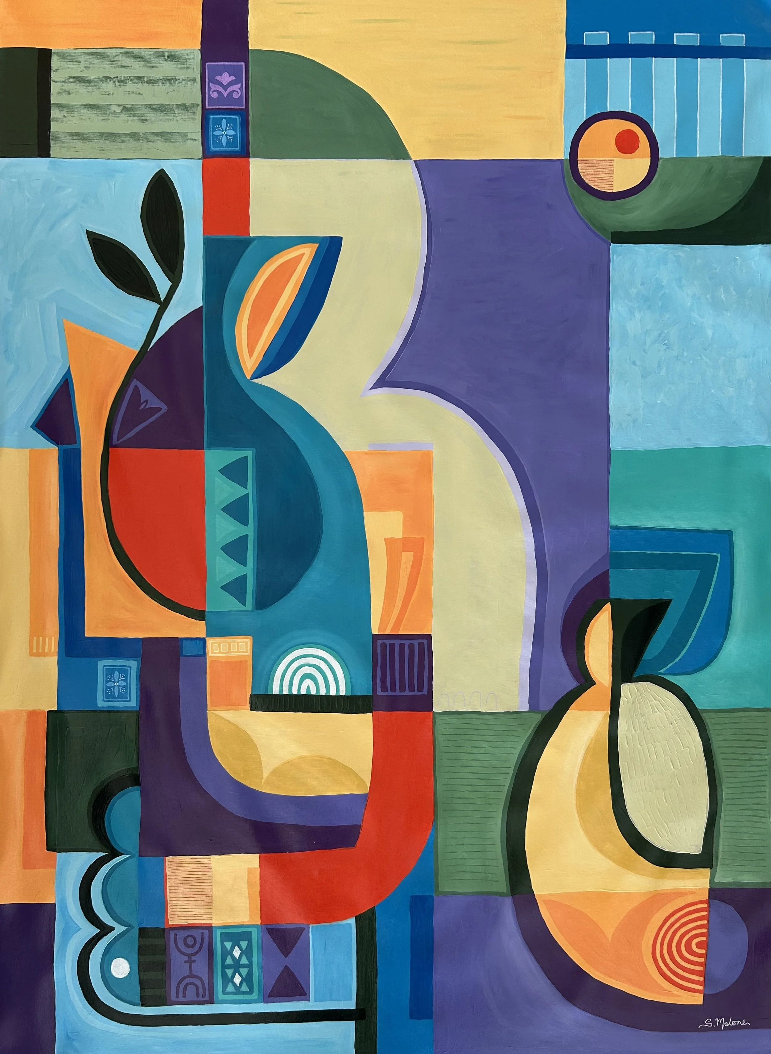 Message in a Bottle (94x129cm) Acrylic on canvas