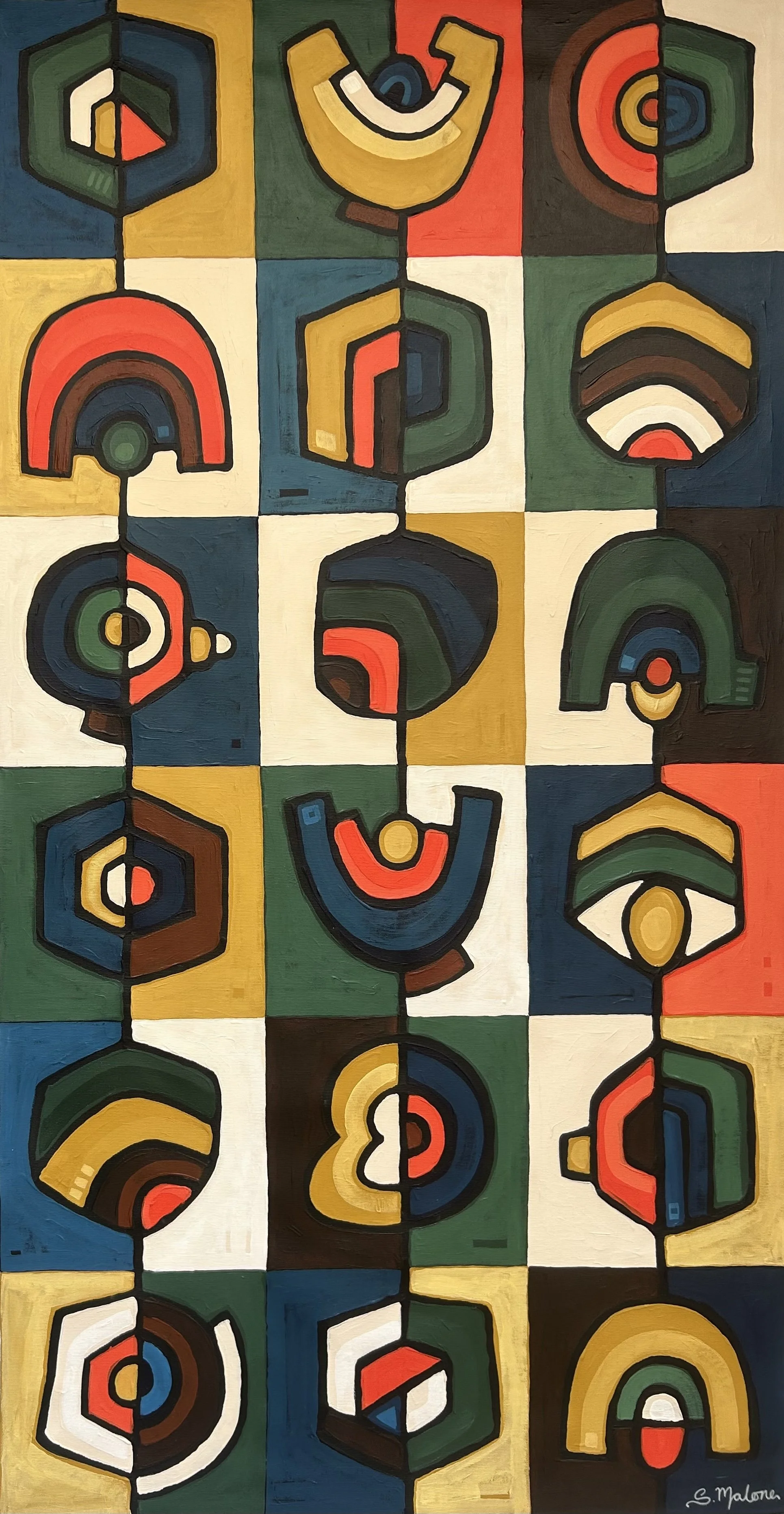 Different Personalities (119.5x63cm) Acrylic on canvas