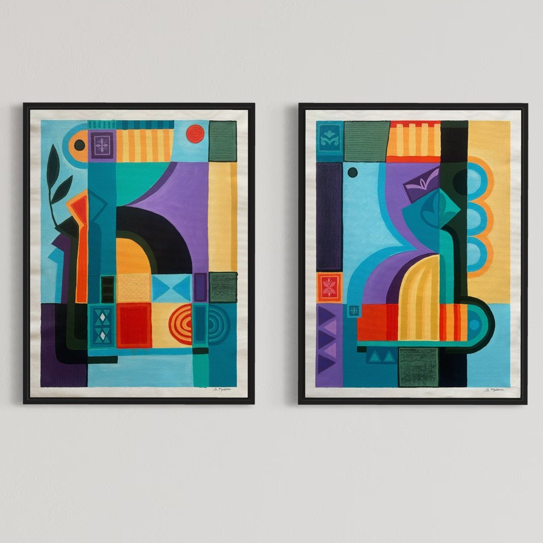 🔴 Where the Sea Meets the Sun (61x90cm) Acrylic on canvas