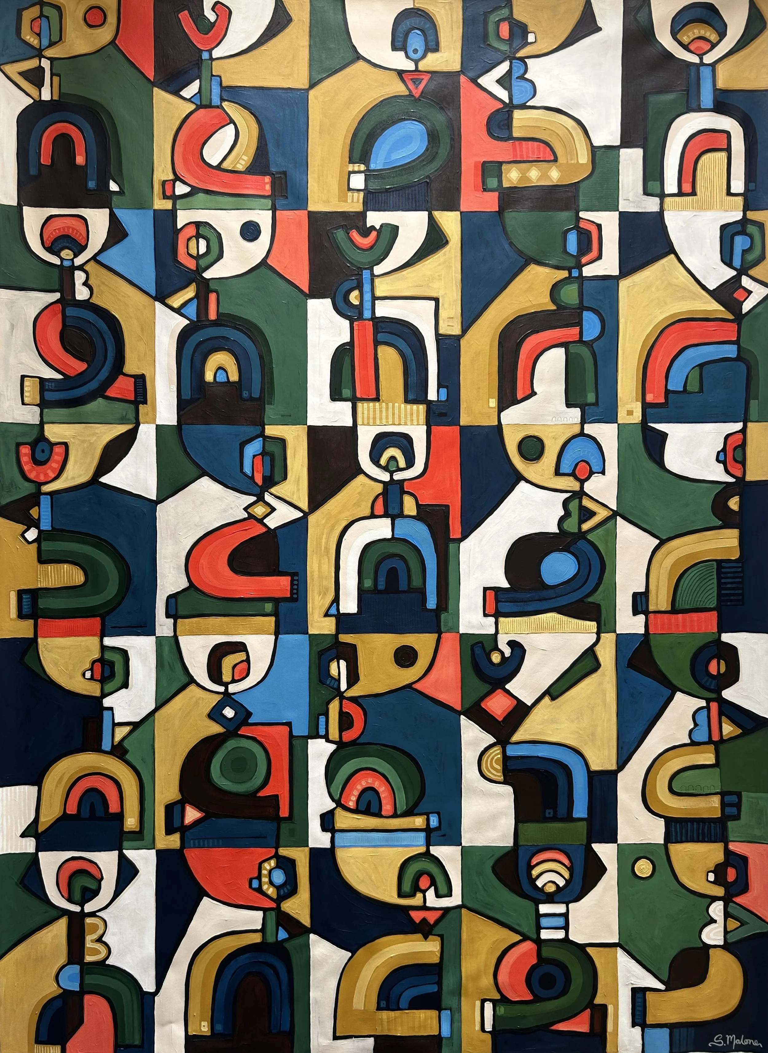 Life's an Endless Dances (130x180cm) Acrylic on canvas