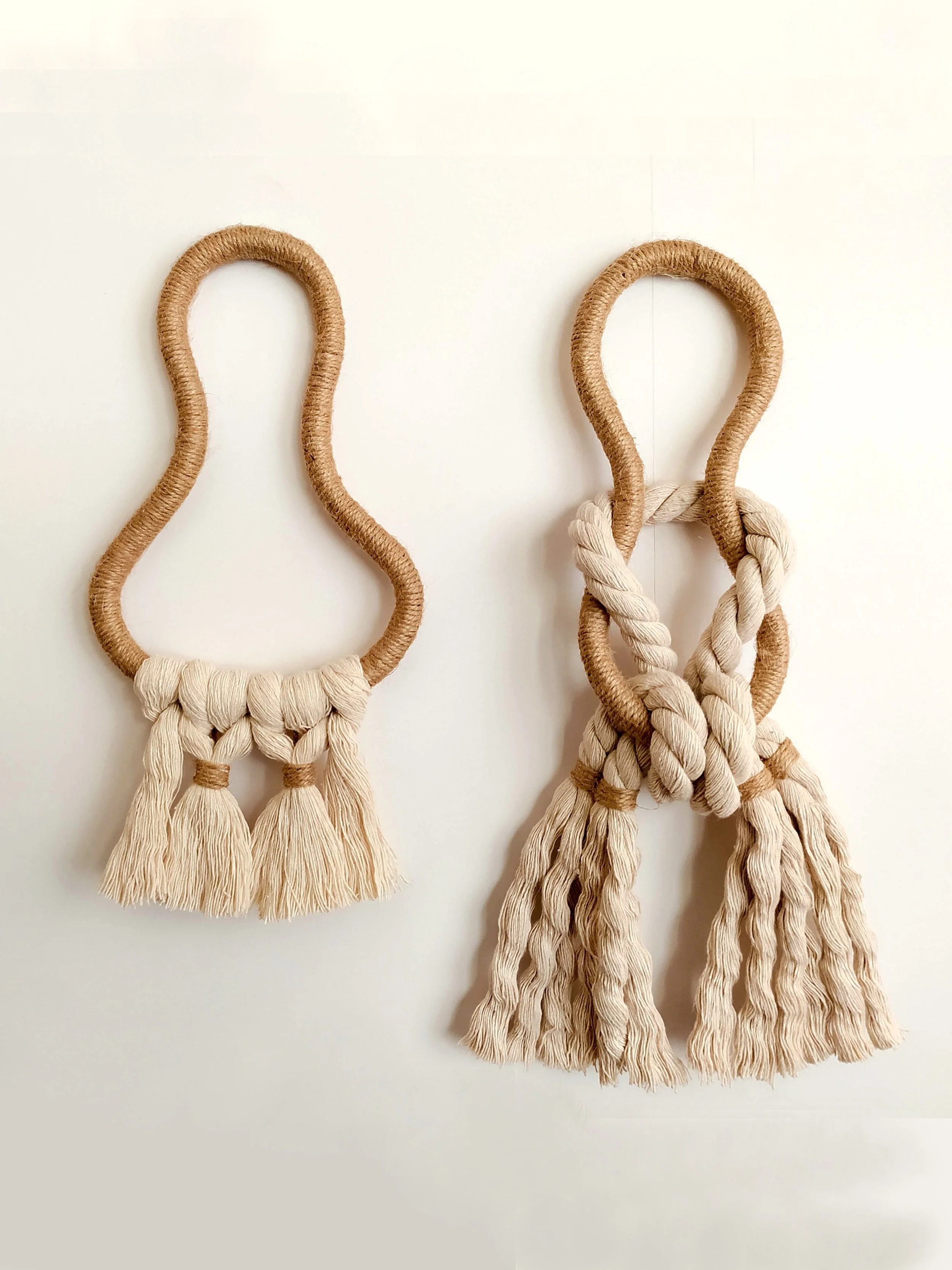 Short rope decorative knots