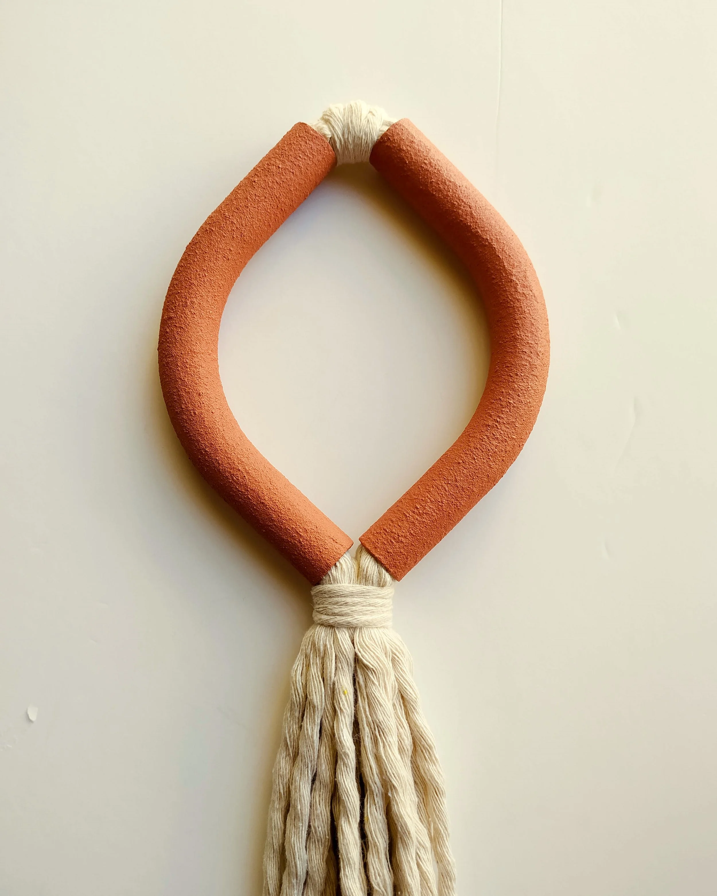 Large faux ceramic tassel