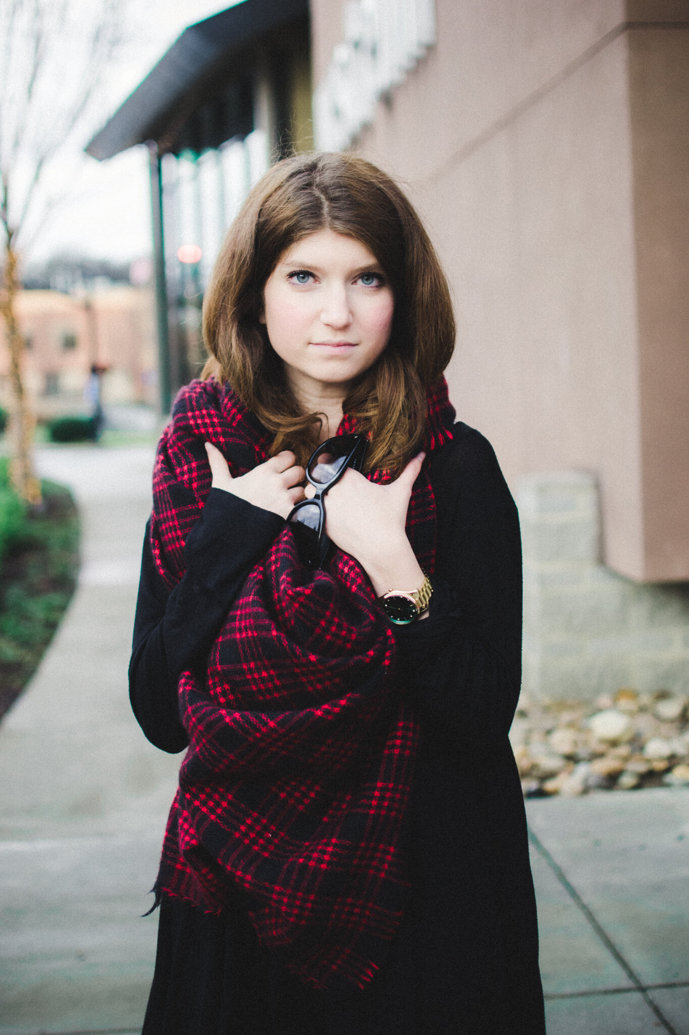 outfit: blanket scarf