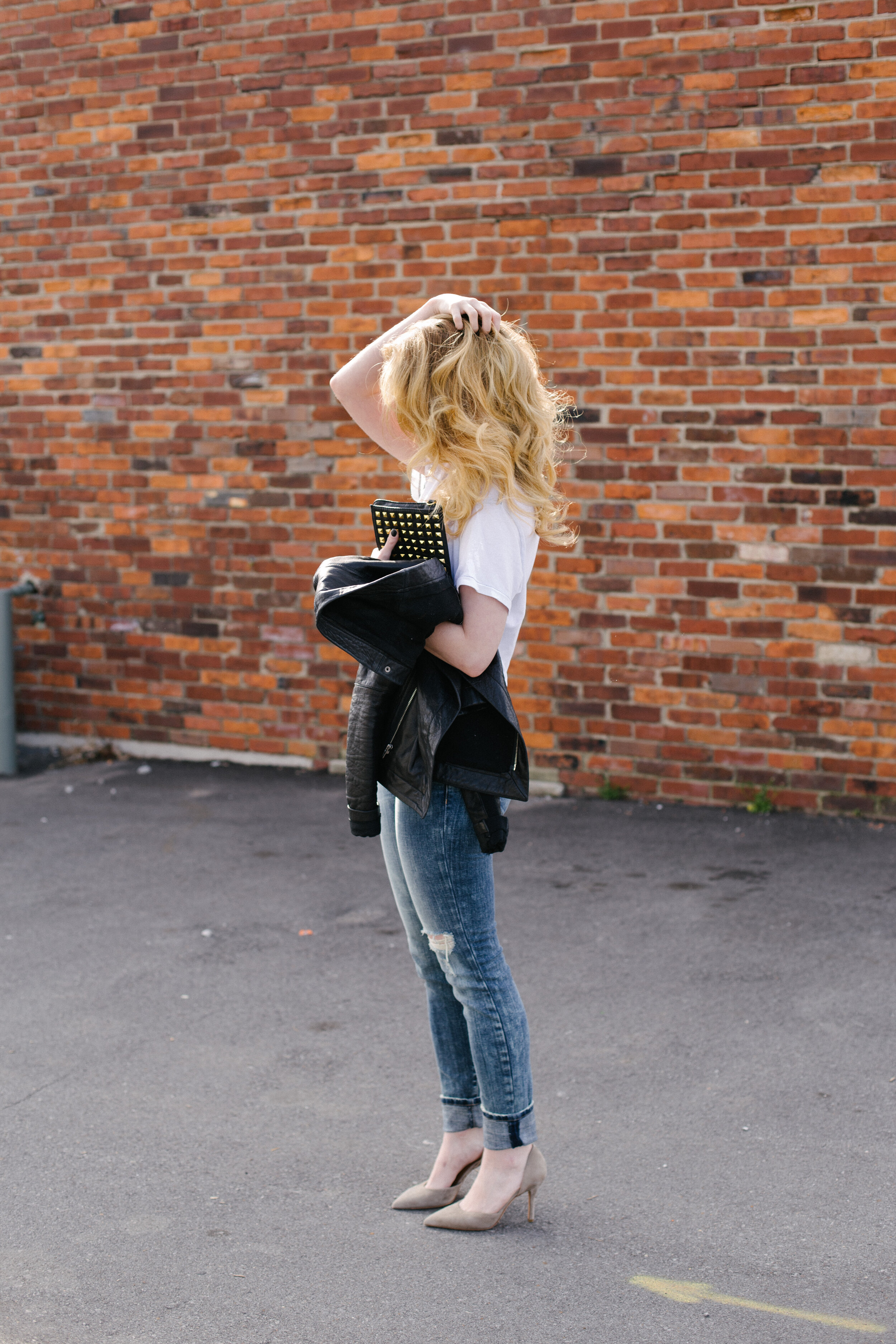 outfit: acid wash date night