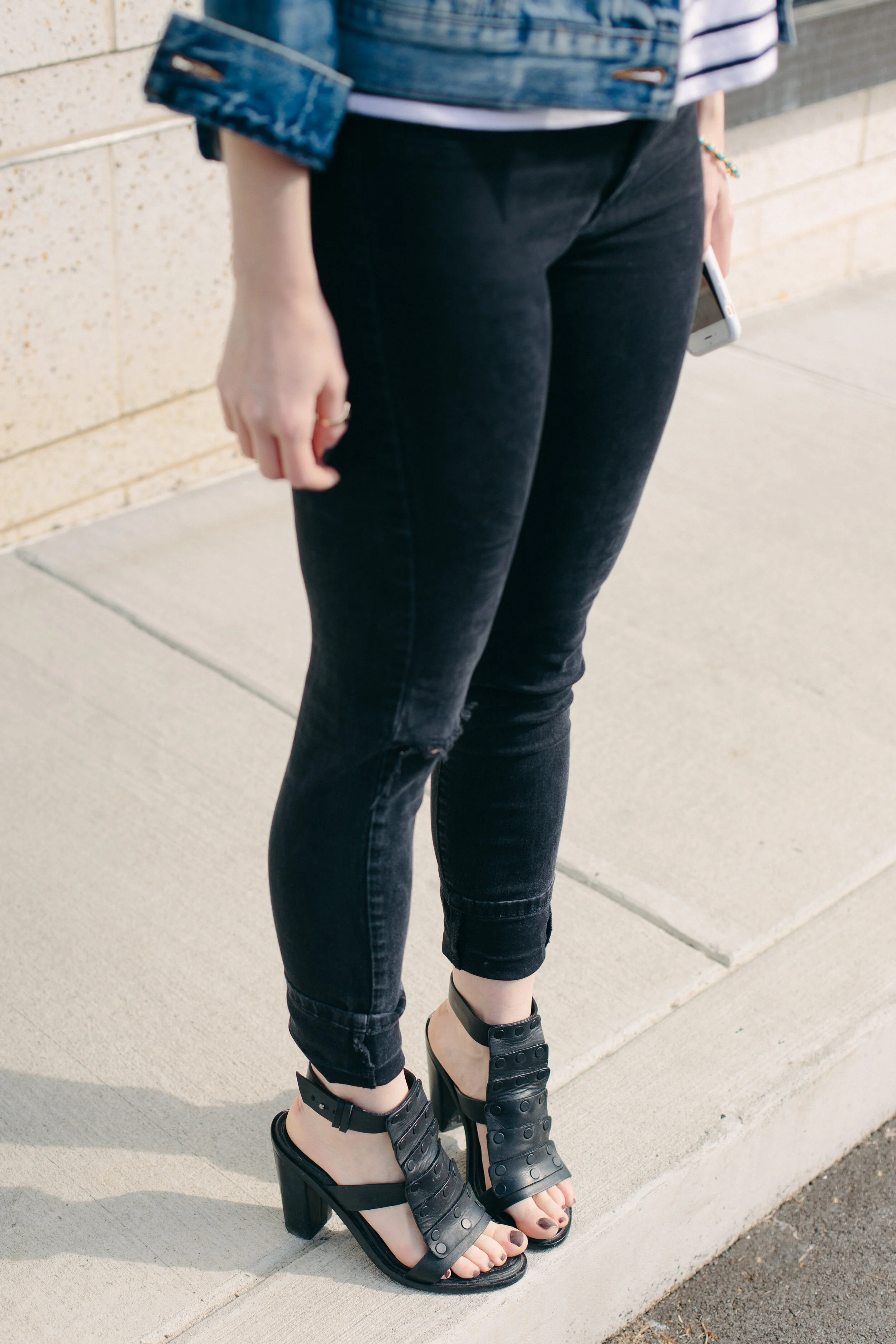outfit: stripes and denim