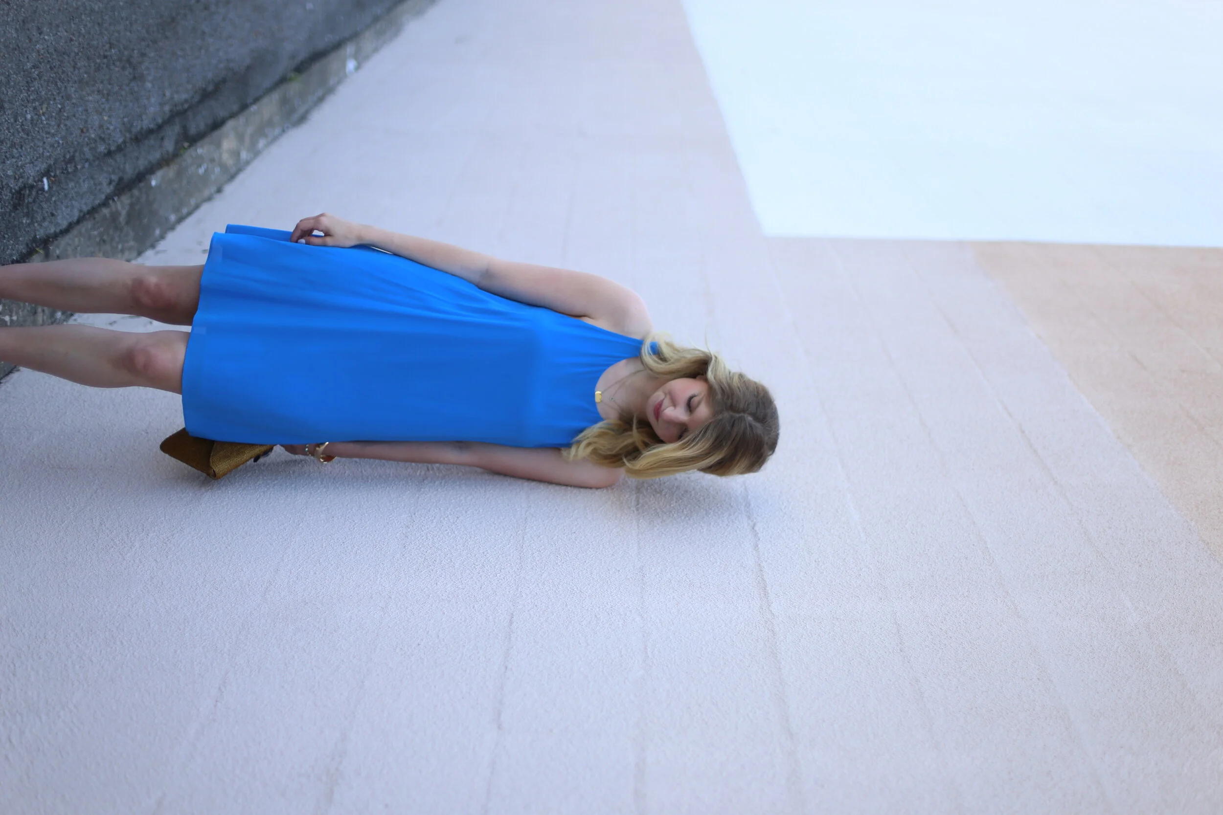 outfit: little blue dress