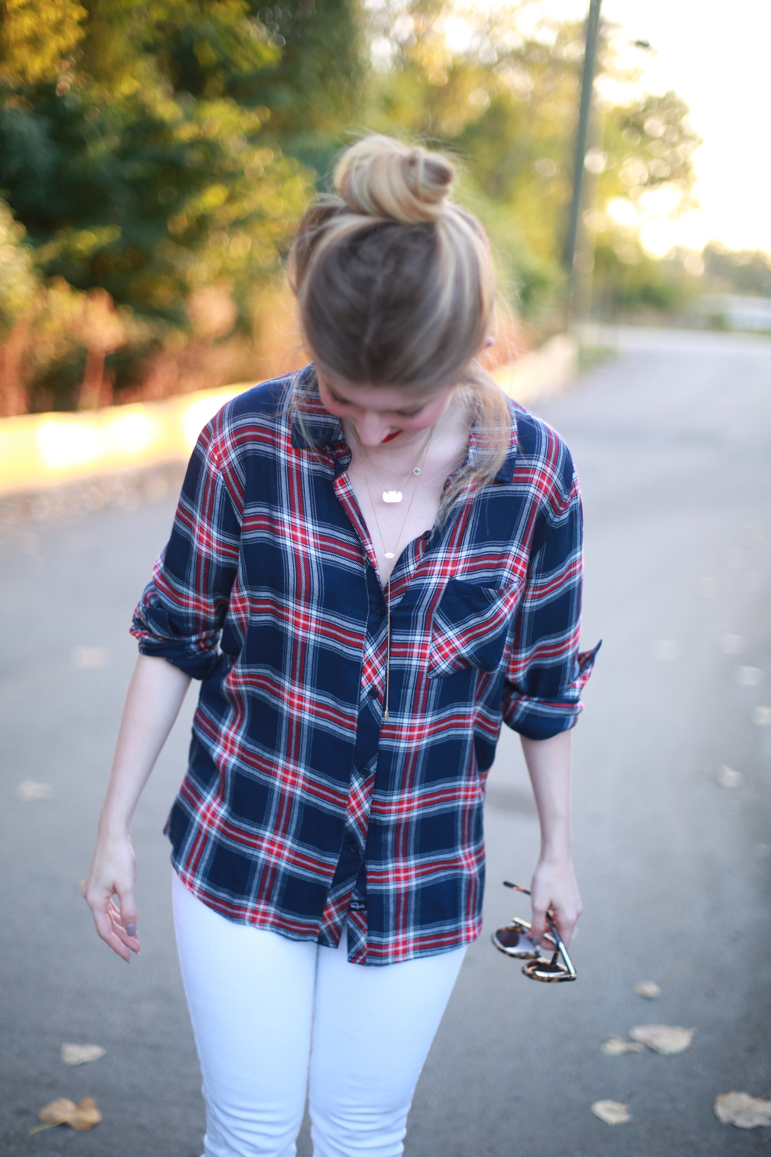 outfit: preppy plaid