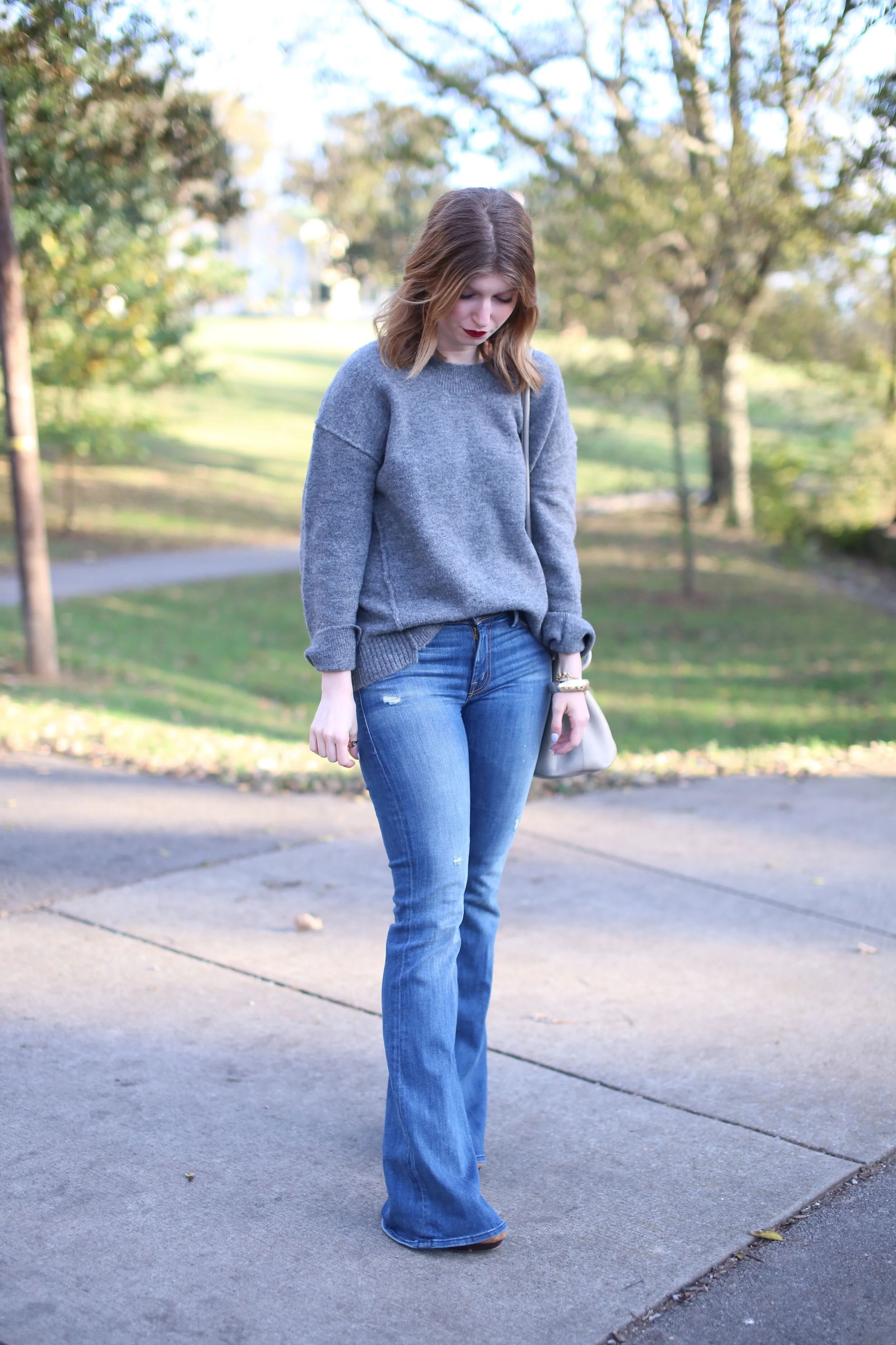 outfit: Sweater and Flares