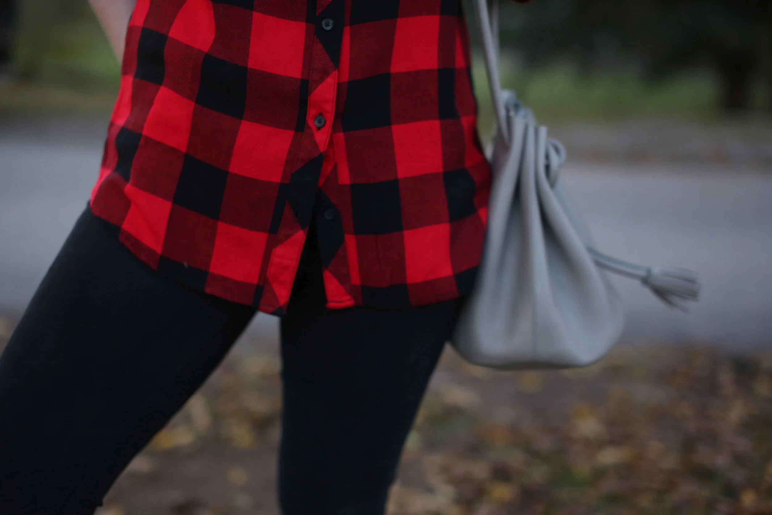 outfit: buffalo plaid : day time