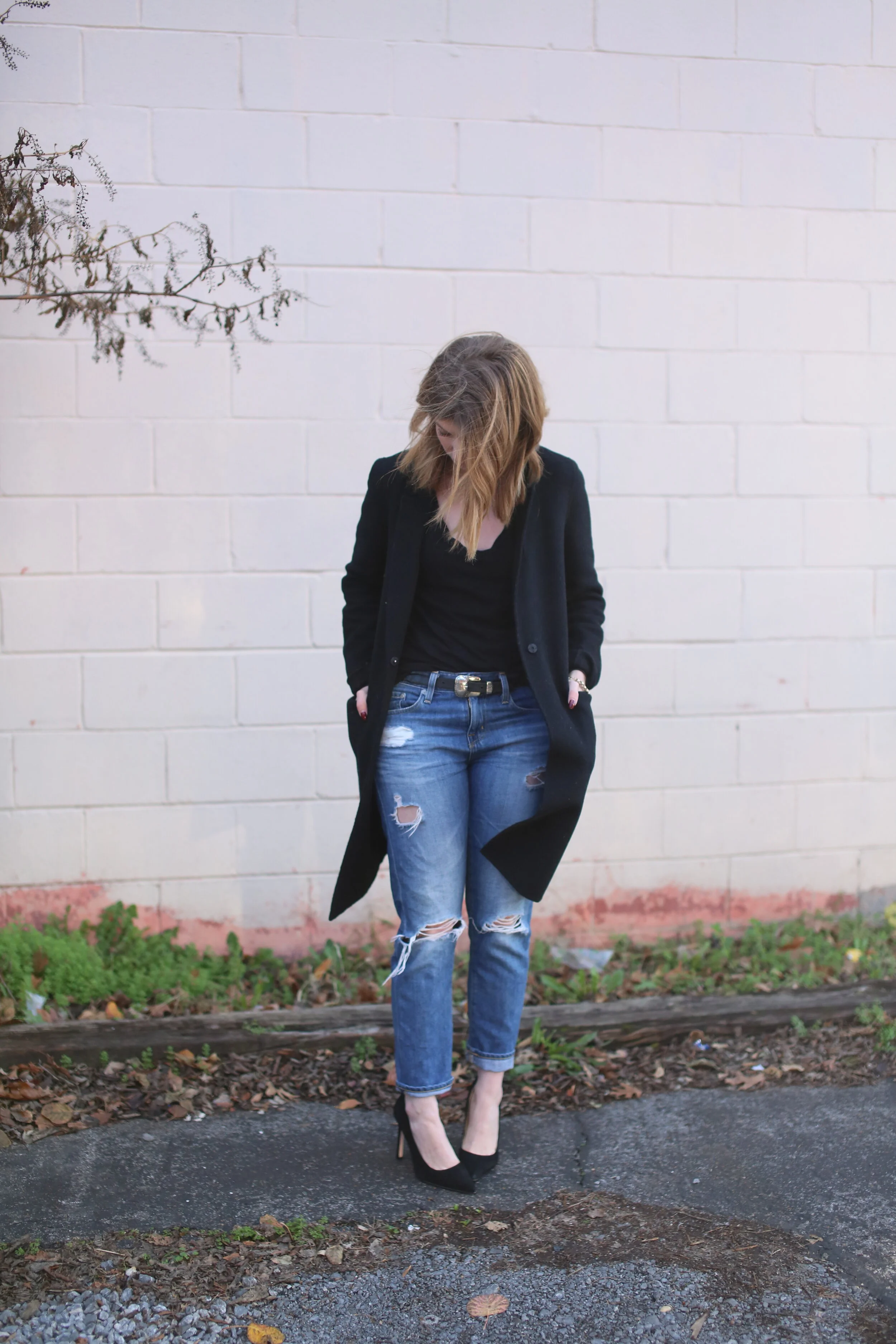 outfit: braided silver buckle