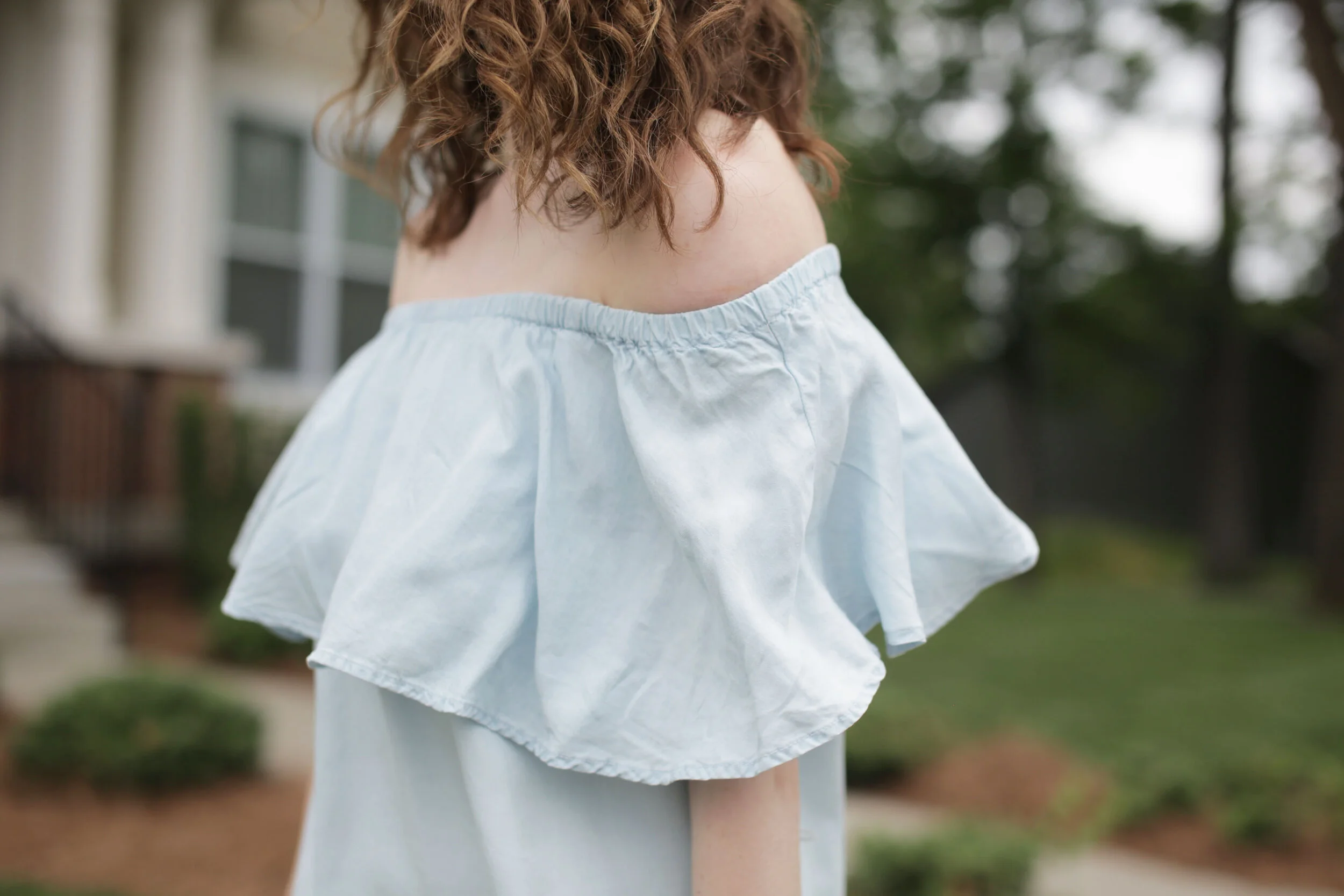 outfit: Chambray Dress under $40