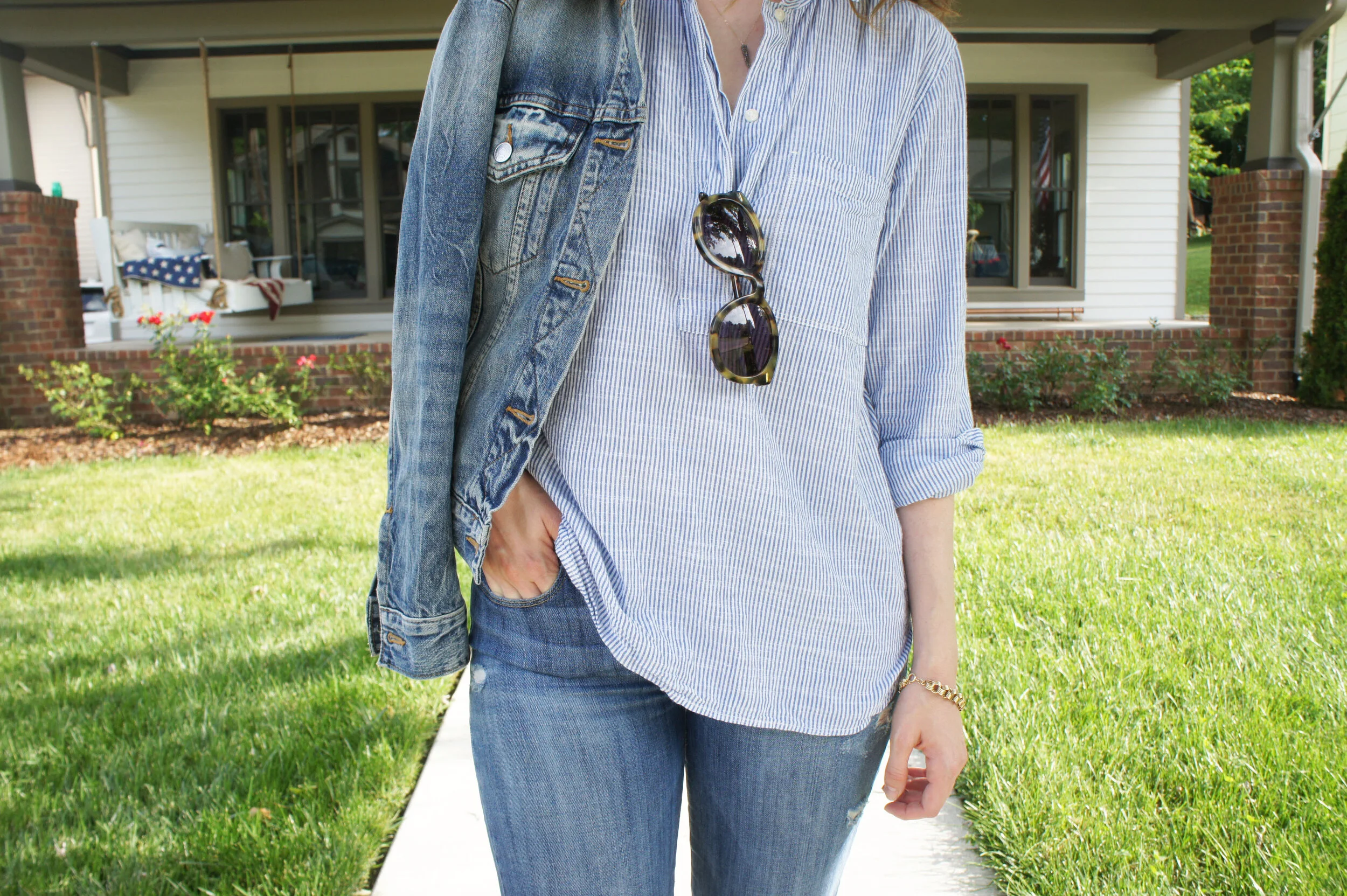 outfit: denim on denim