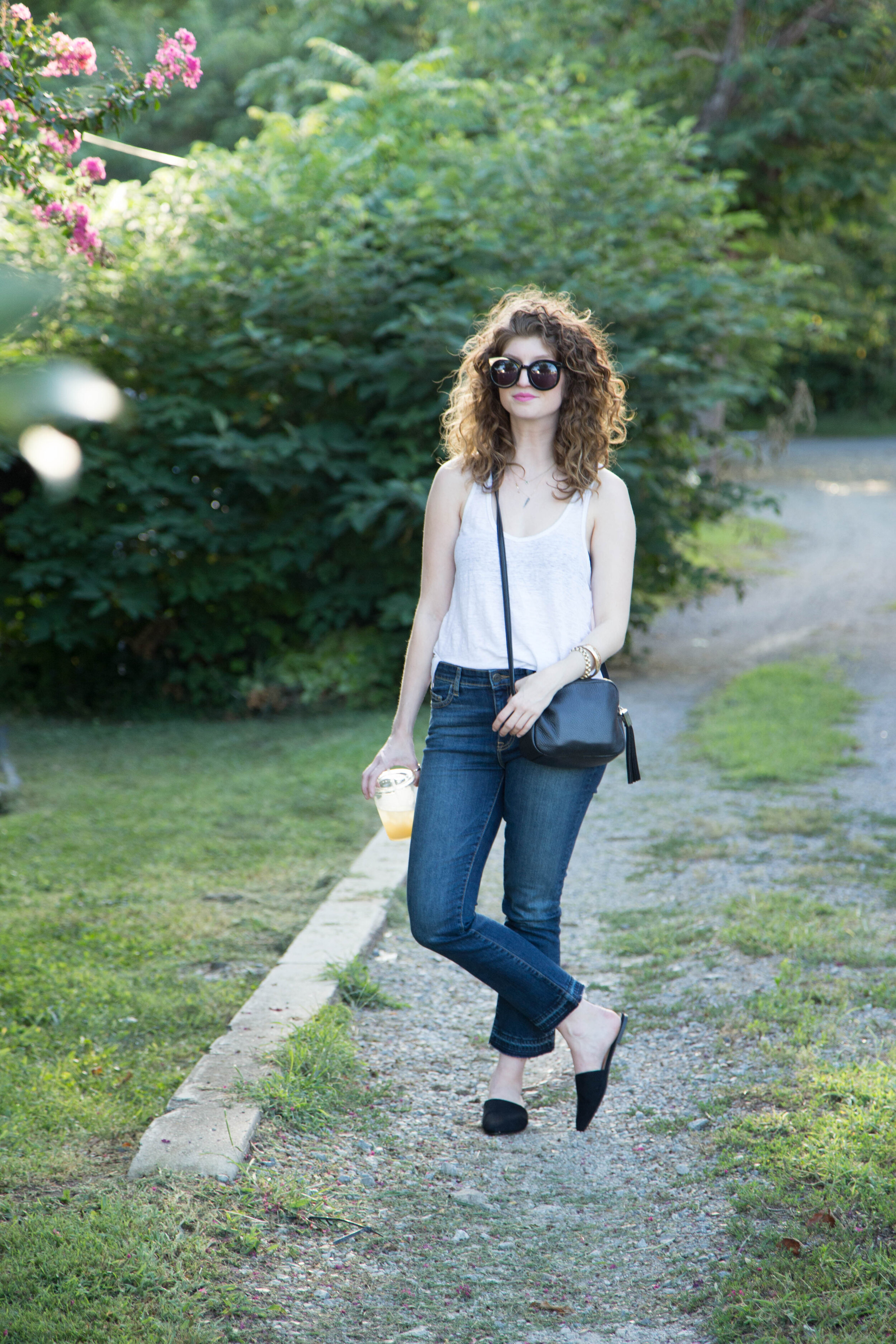 outfit: kick crop flare jeans