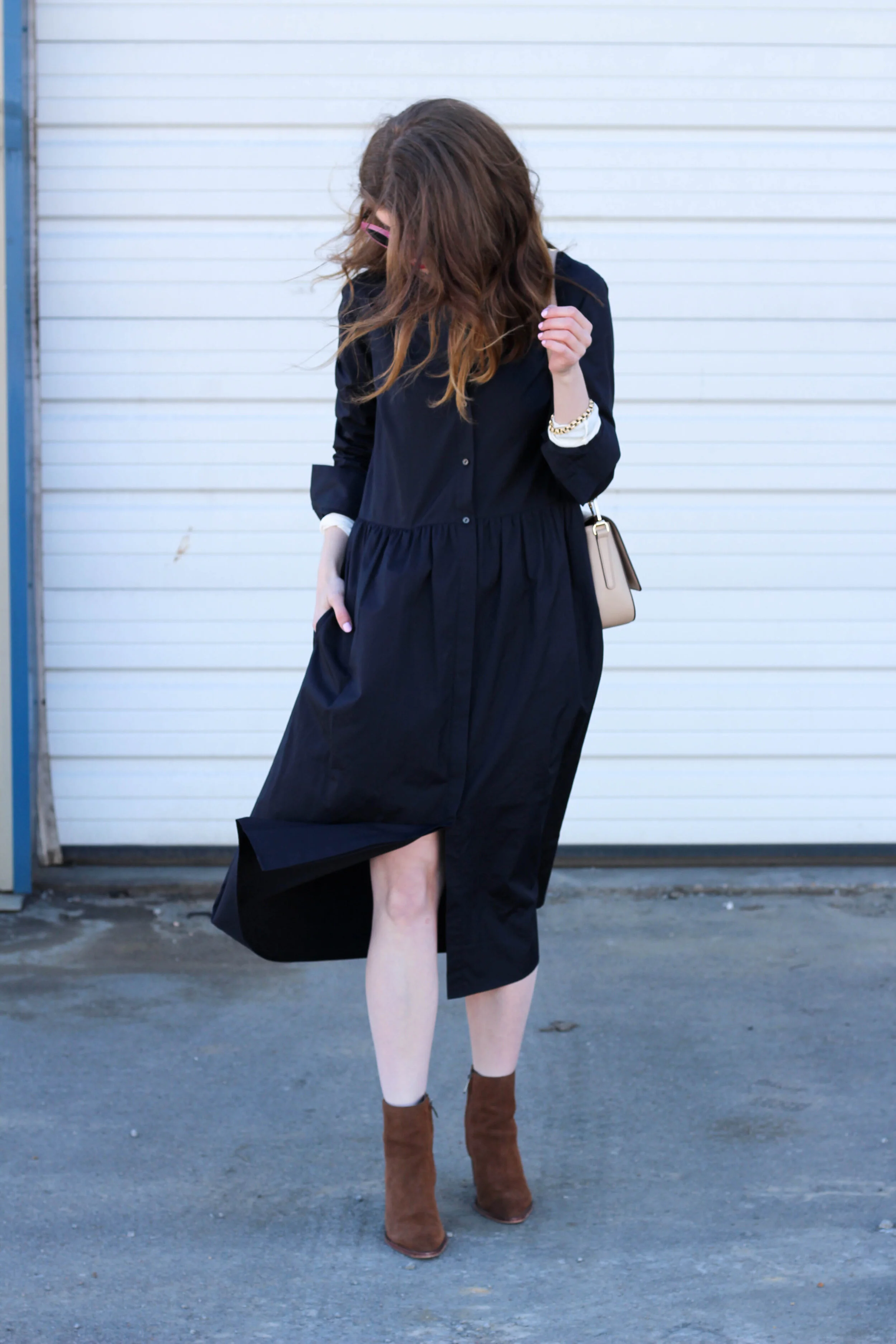 outfit: Layered shirtdress