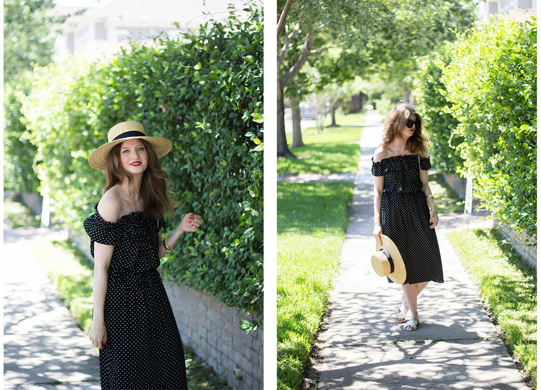 Outfit: Polka Dot Dress