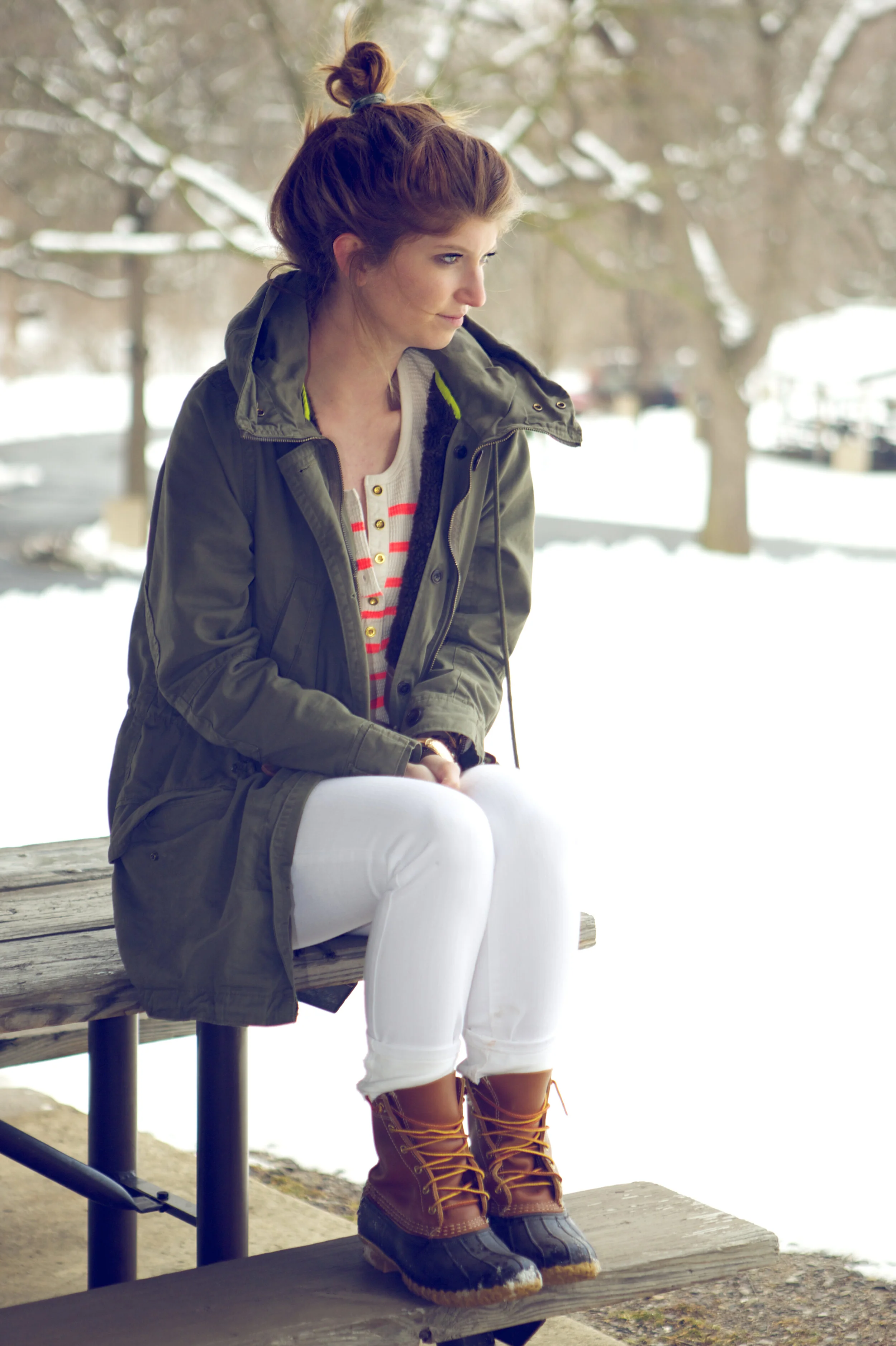 outfit: winter white