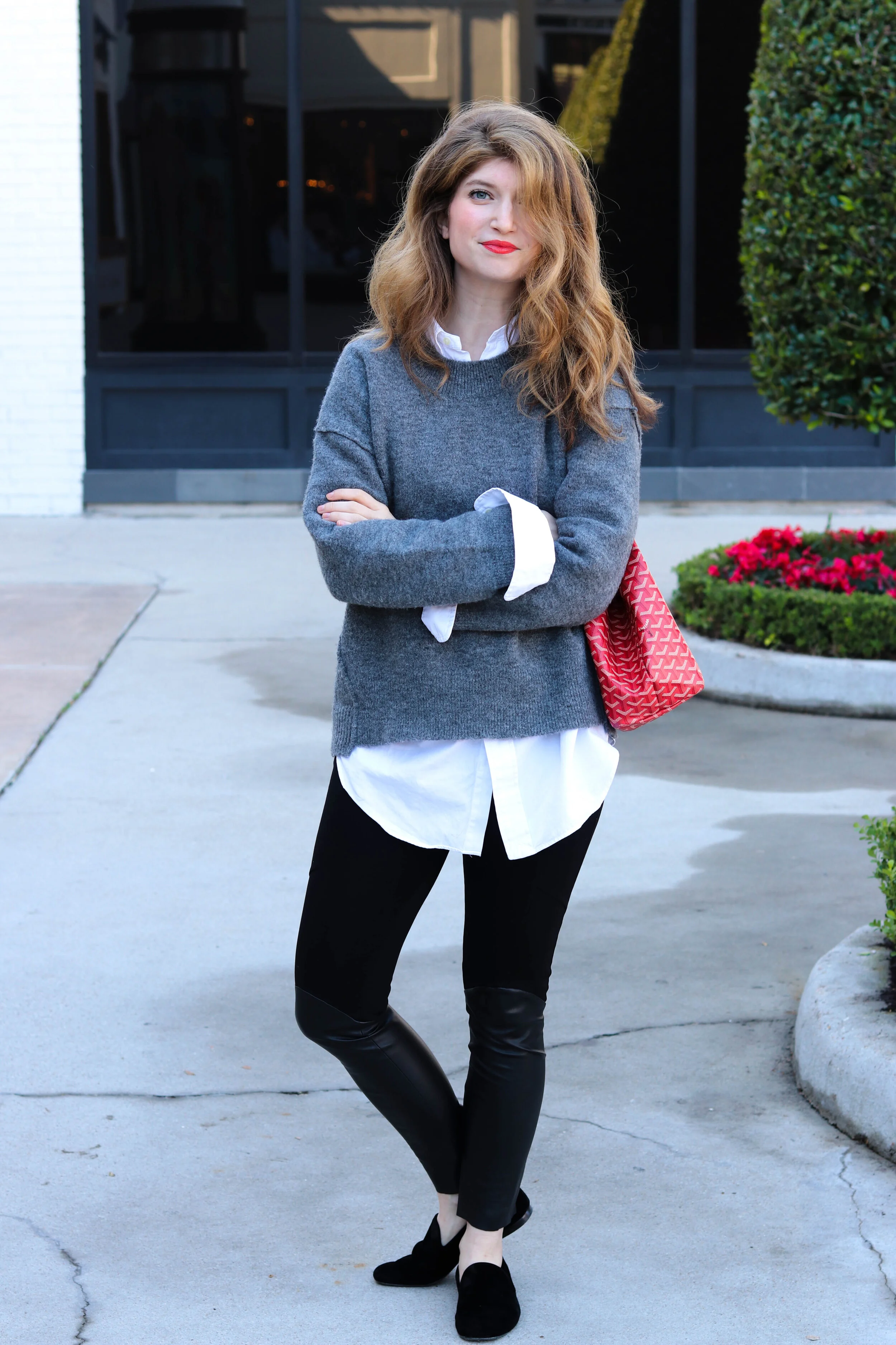 slightly preppy fall layers