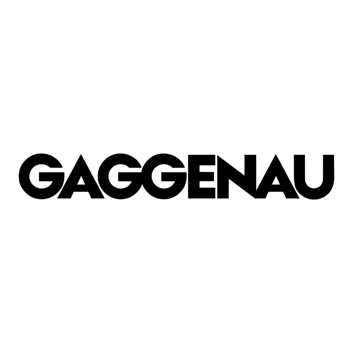 Bold black text spelling 'GAGGENAU' on a white background.