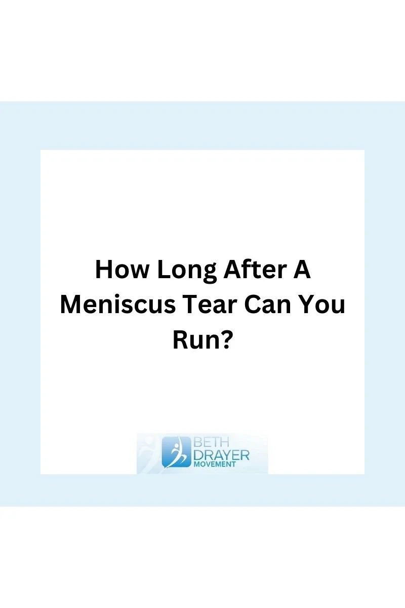 How long after a meniscus tear can you run?