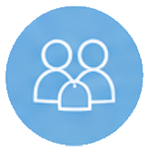 People icon in a circle