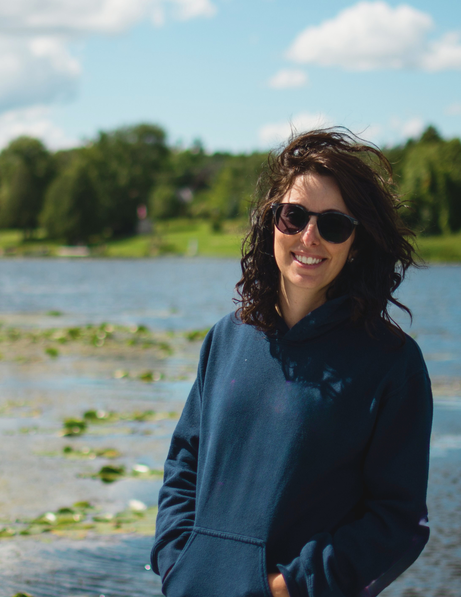 Ines Lincho at the water showing her holistic approach to child therapy in Kitchener-Waterloo